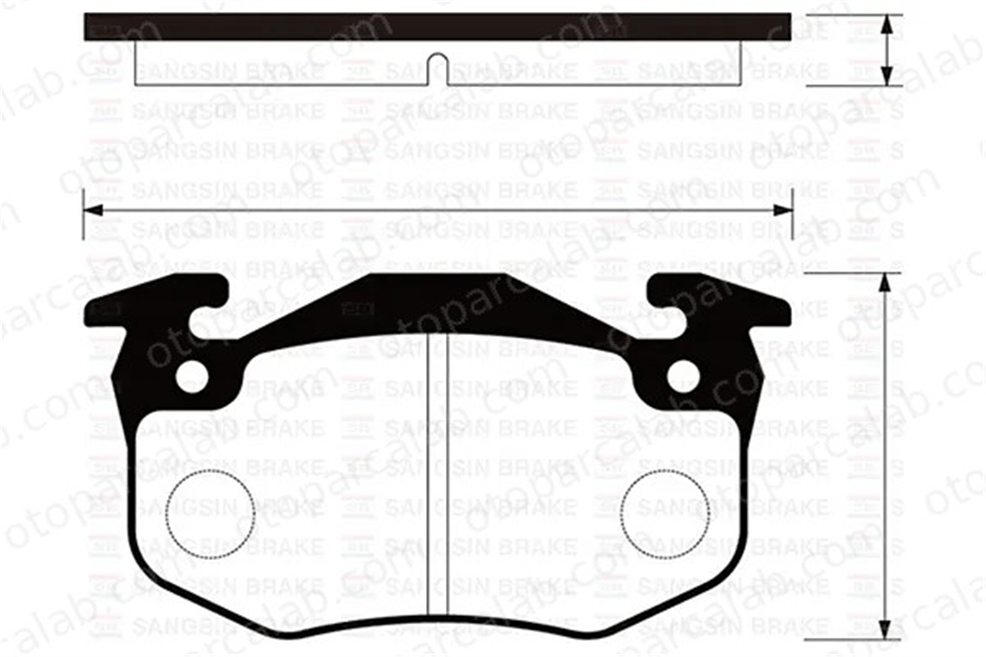 SANGSIN SP1242 Fren Disk Balata Arka CITROËN ZX ZX Break 425442 425490