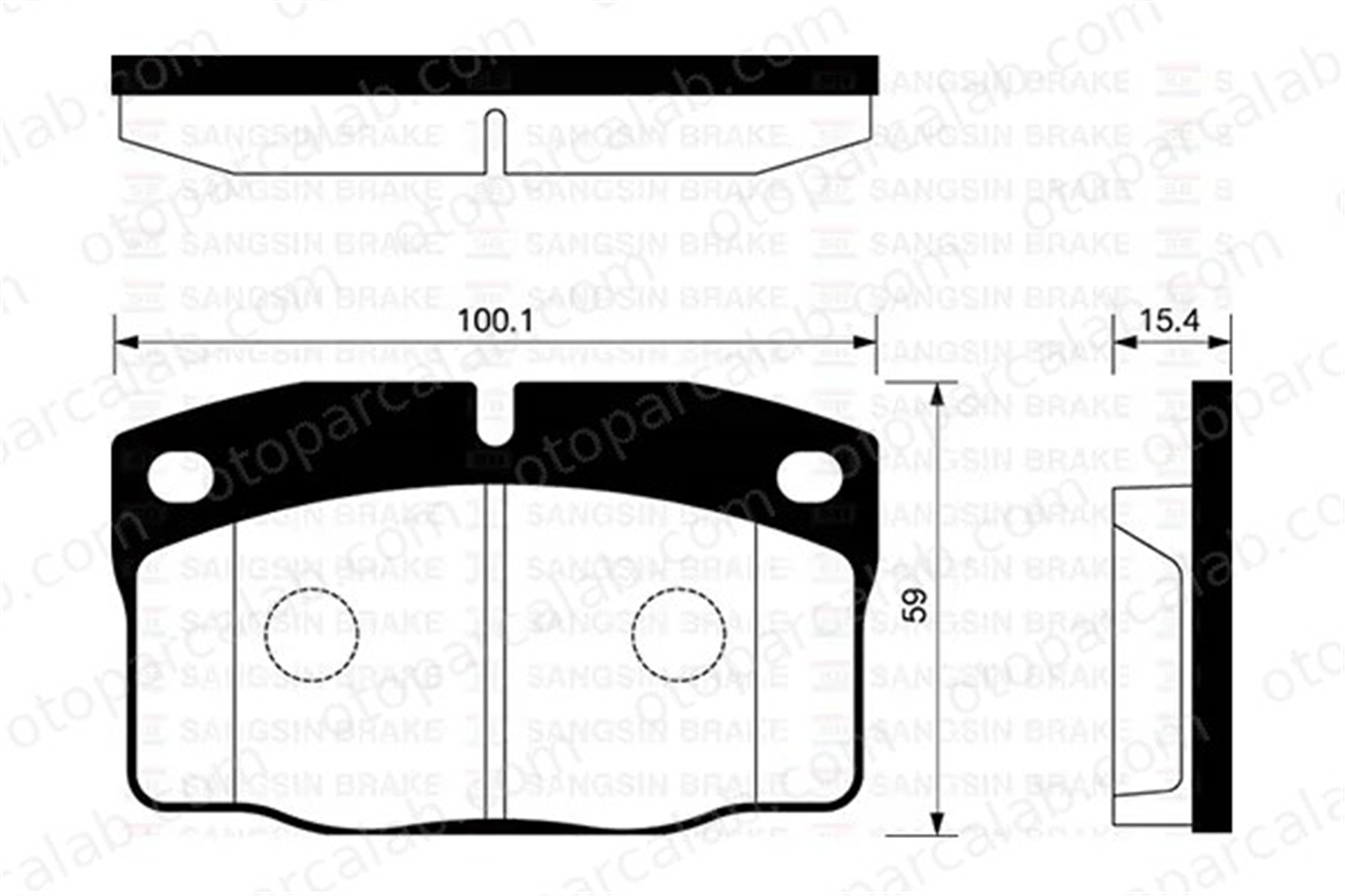 SANGSIN SP1258 Fren Disk Balata Ön OPEL KADETT E Hatchback KADETT E 1605586 1605788