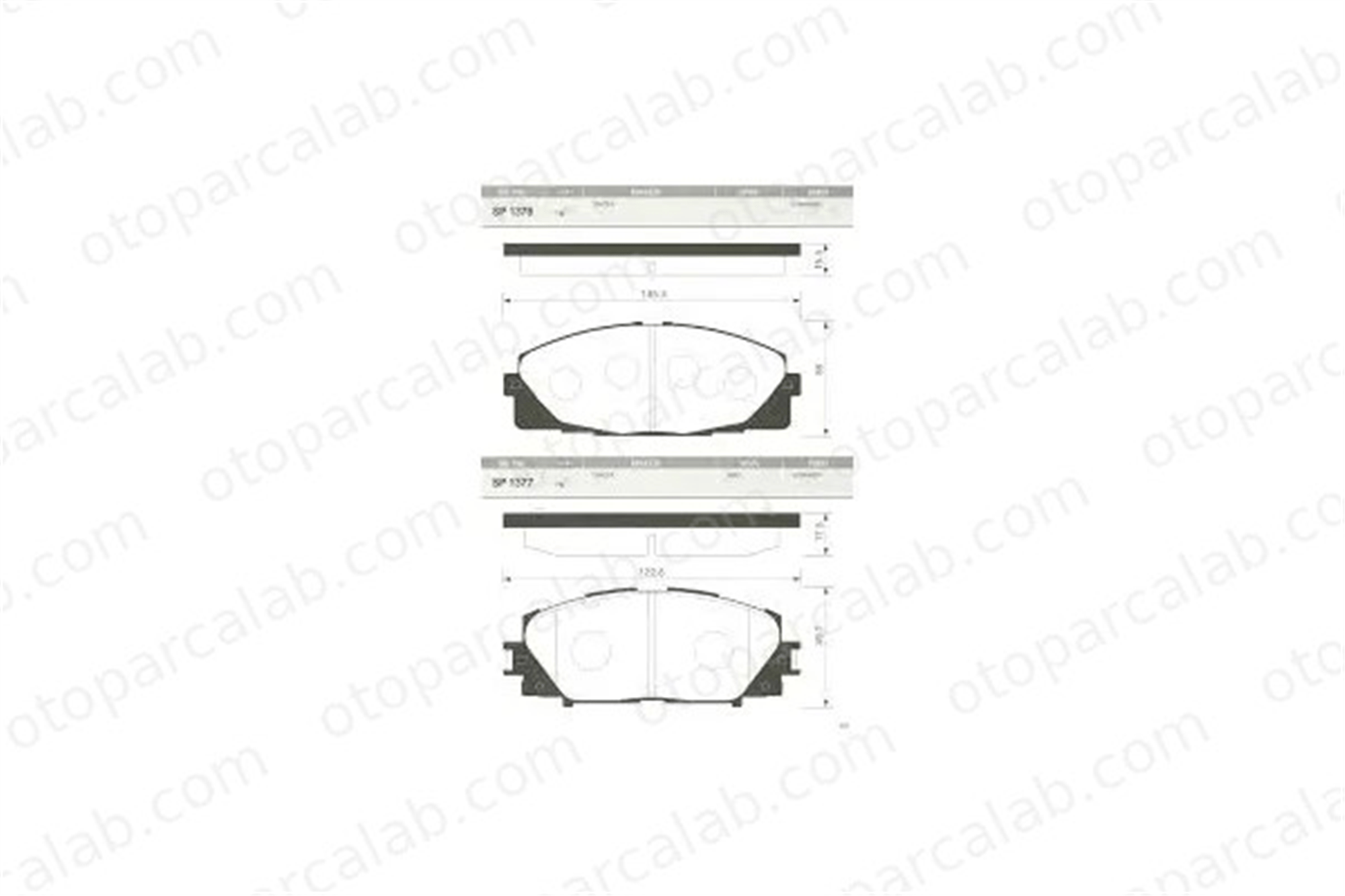 SANGSIN SP1376 Fren Disk Balata Ön TOYOTA HIACE IV Panelvan/Van HIACE IV Minibüs/Otobüs 446526420 04465-26420
