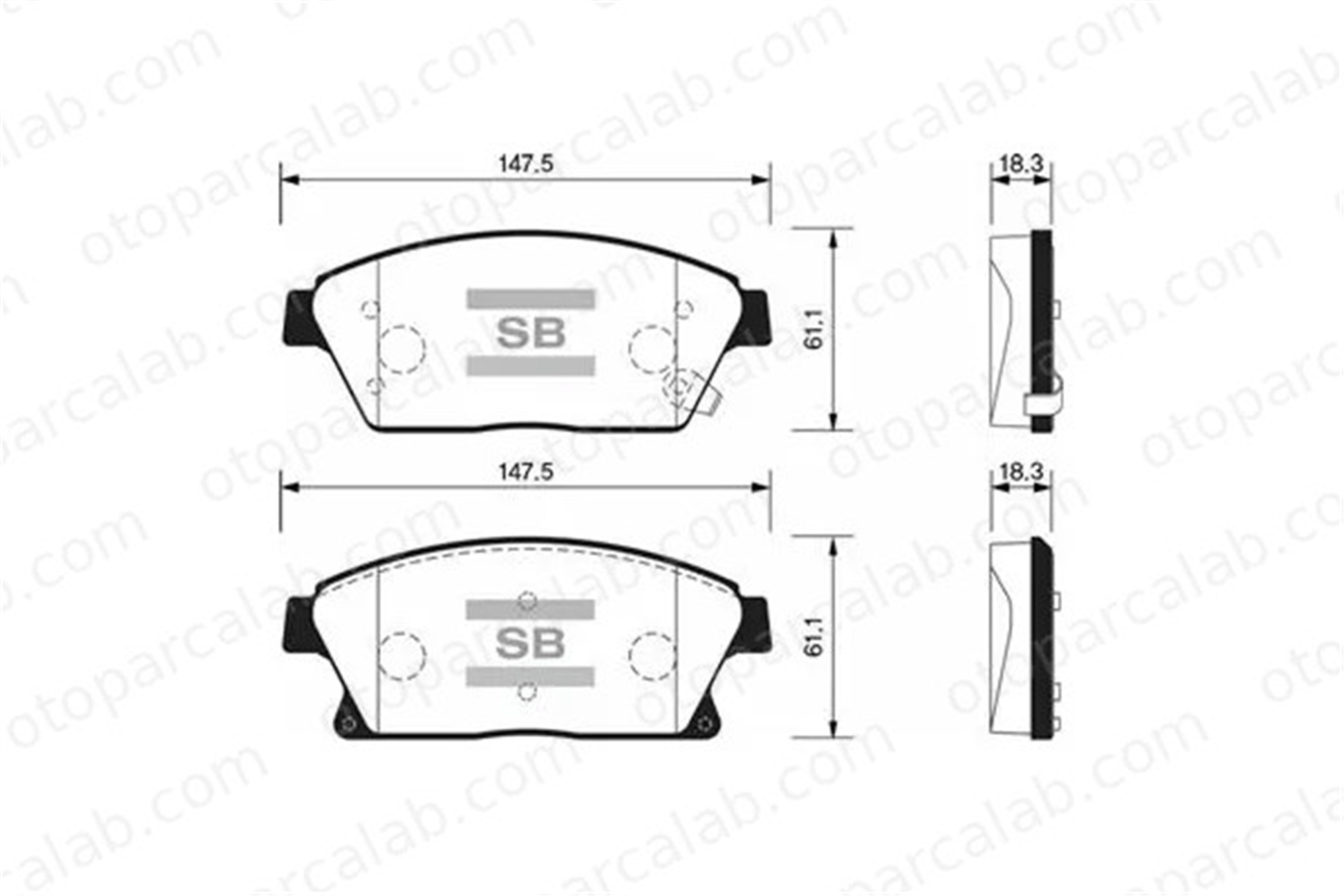 SANGSIN SP1480 Fren Disk Balata Ön OPEL ZAFIRA TOURER C MOKKA / MOKKA X 1605178 13301234