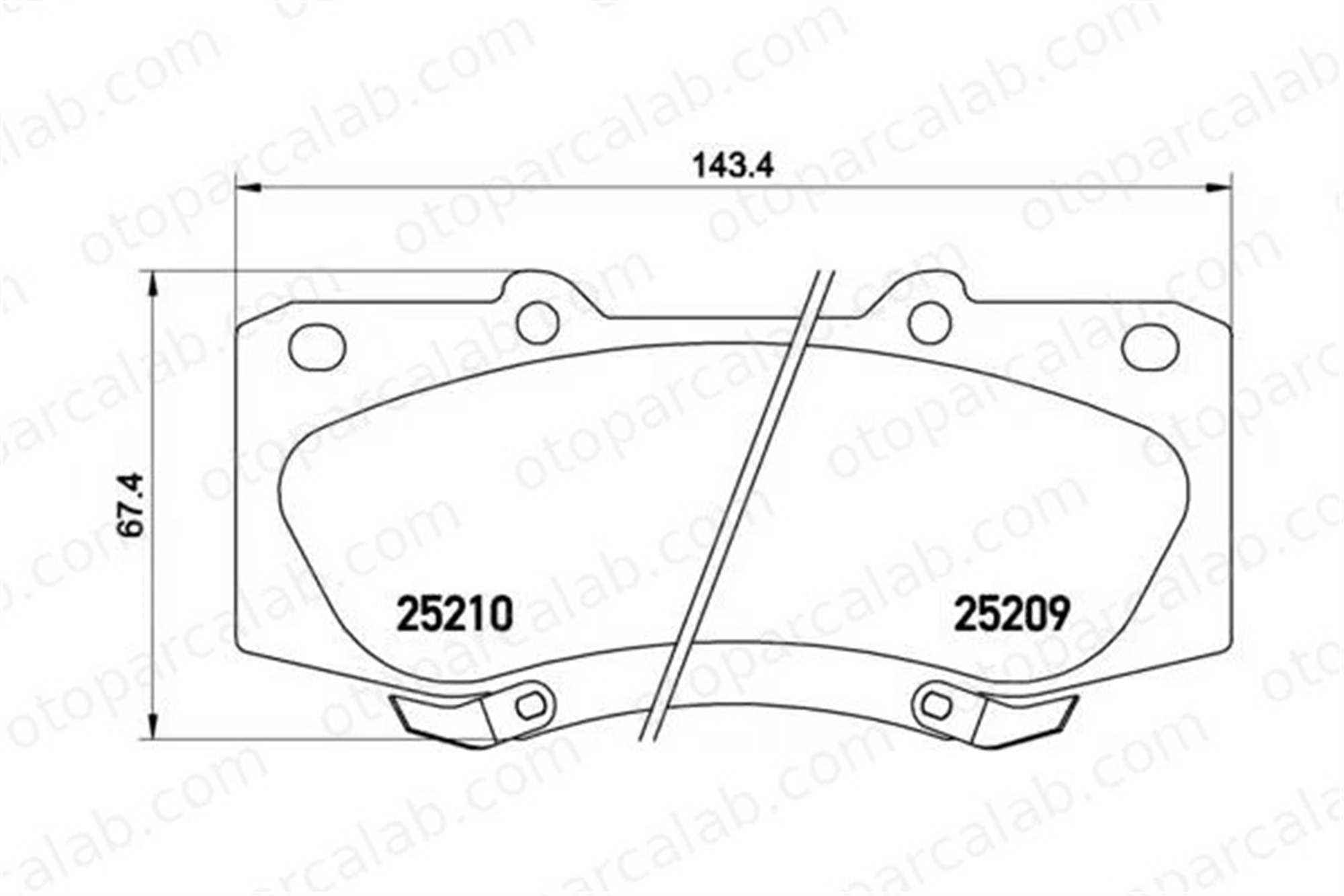 SANGSIN SP1484 Fren Disk Balata Ön TOYOTA HILUX VII Pick-up 44650K340 44650K240