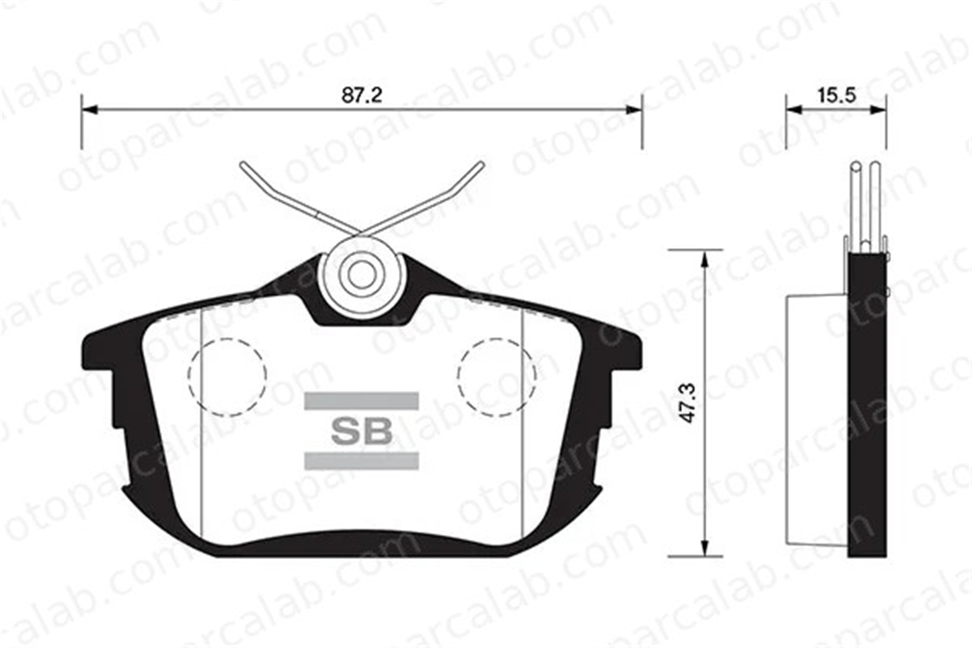 SANGSIN SP1531 Fren Disk Balata Arka VOLVO V40 Station wagon S40 I M850978 M620770