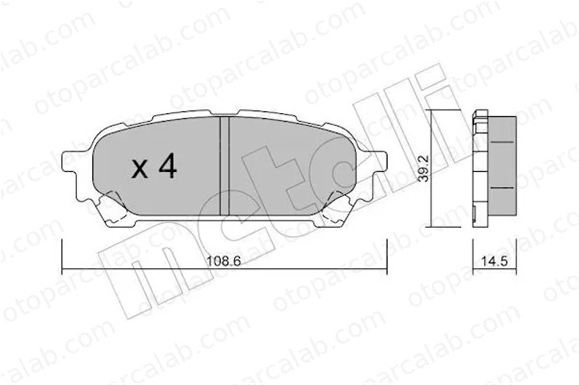 SANGSIN SP1532 Fren Disk Balata Arka SUBARU IMPREZA Station wagon IMPREZA Sedan 26696FE040 266965E040