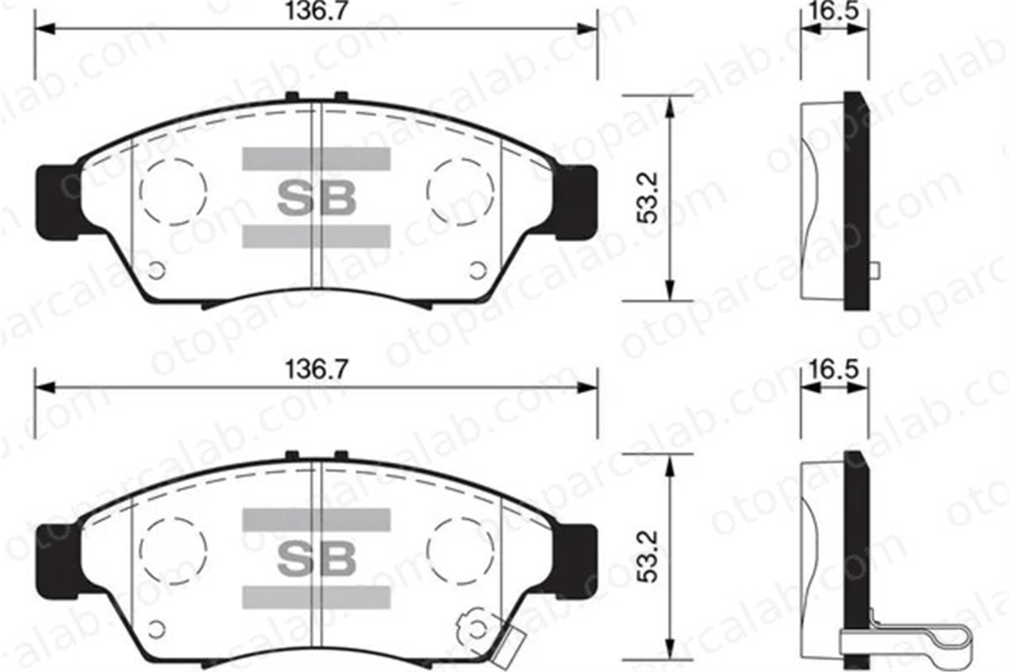 SANGSIN SP1541 Fren Disk Balata Ön SUZUKI LIANA LIANA Hatchback 5581054G50 5581054G50000