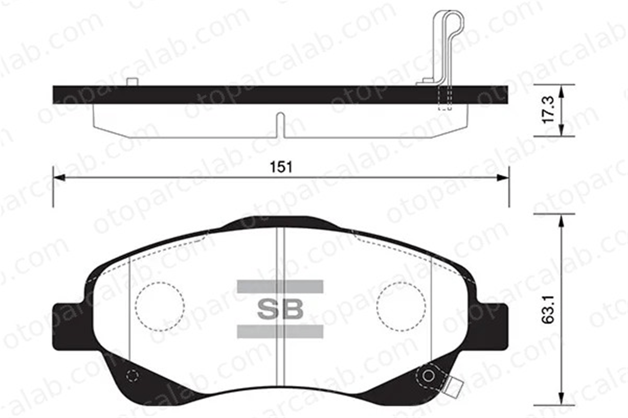 SANGSIN SP1576 Fren Disk Balata Ön TOYOTA AVENSIS AVENSIS Sedan 446505140 446505130