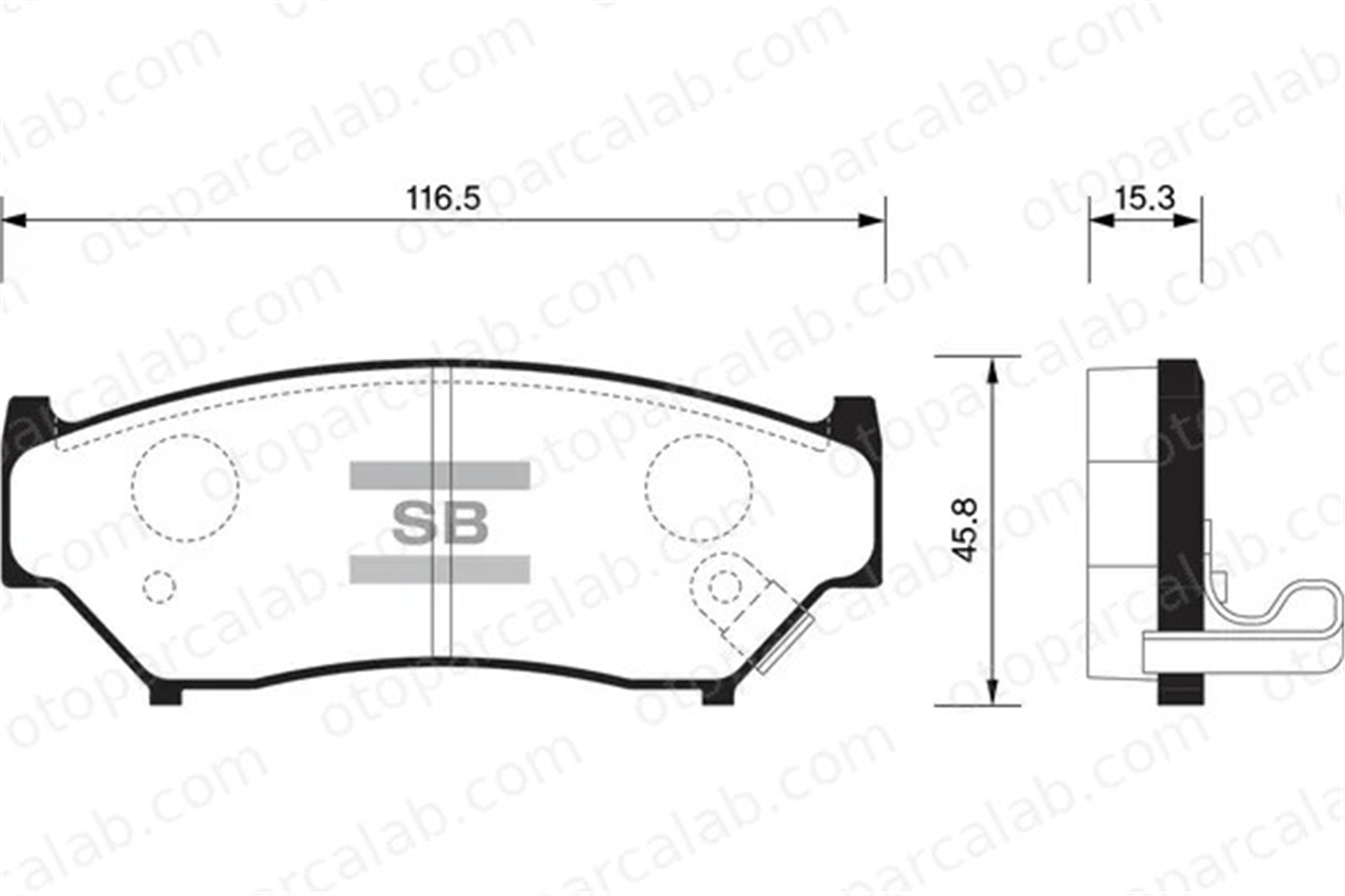 SANGSIN SP1584 Fren Disk Balata Ön SUZUKI GRAND VITARA I VITARA 5520056870 5520056820