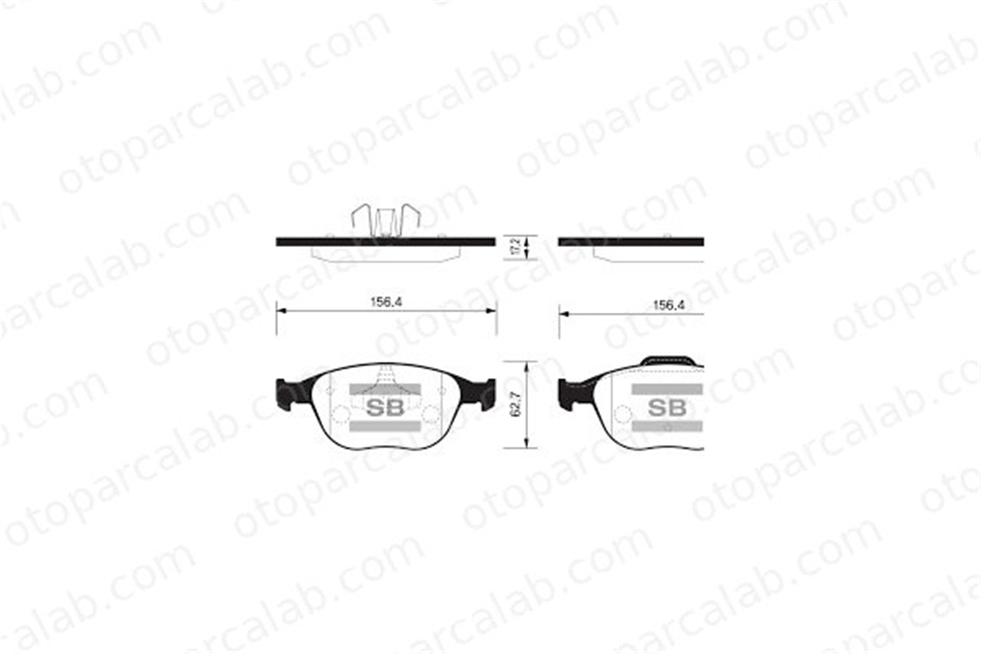 SANGSIN SP1623 Fren Disk Balata Ön FORD FIESTA IV PUMA 2T1J2K021AA 2T142K021A2C