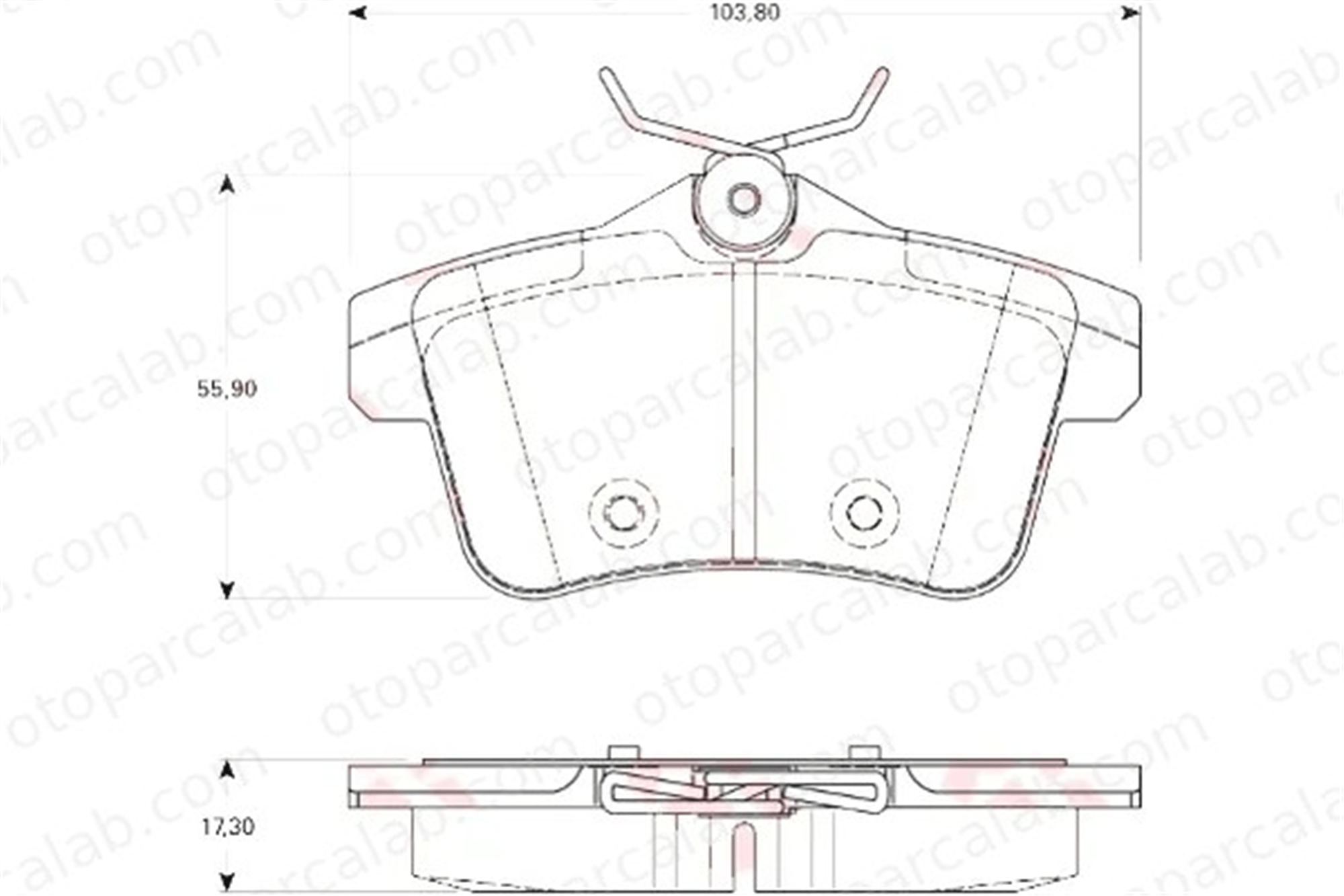 SANGSIN SP1881 Fren Disk Balata Arka CITROËN DS4 PEUGEOT 3008 MPV 1608681680 1608520680