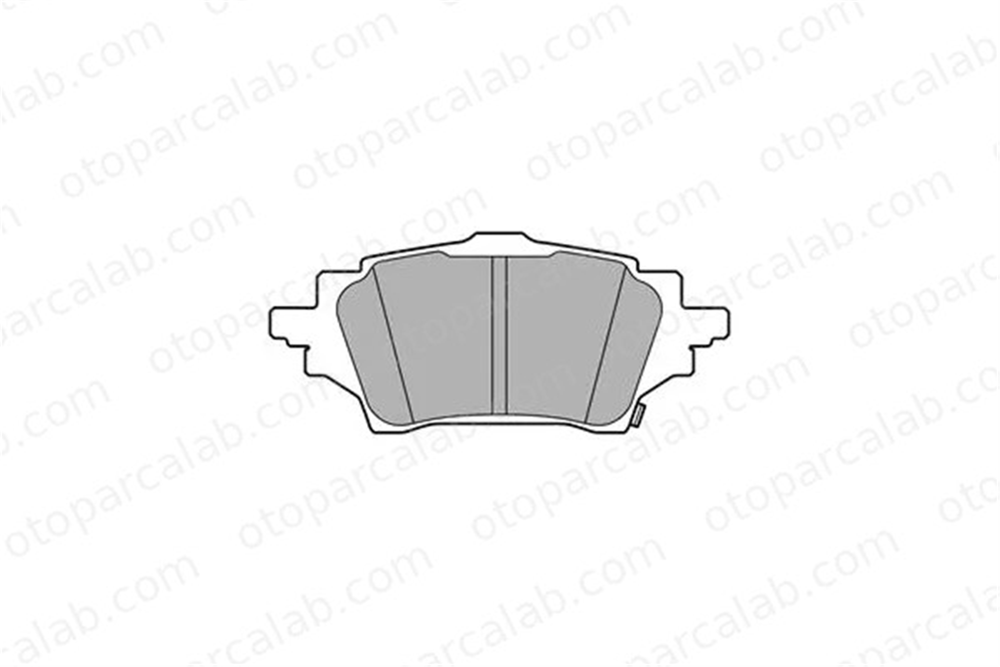 SANGSIN SP4339 Fren Disk Balata Arka TOYOTA COROLLA Sedan COROLLA Hatchback 446602400 446602401