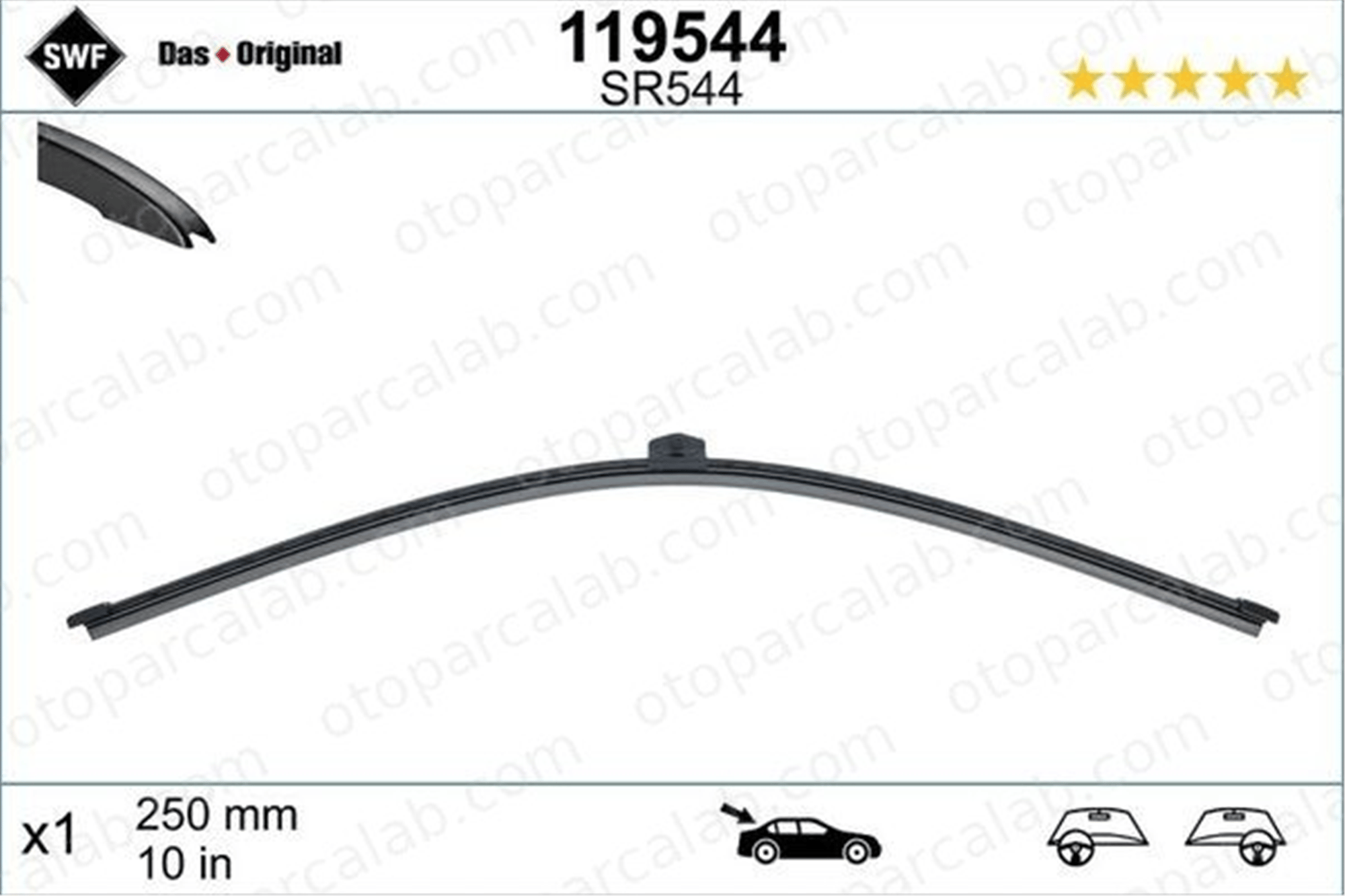 SILBAK SB10ARG Silecek Süpürgesi Arka PEUGEOT 308 III DS DS 4 II 9835698380 A4208240700
