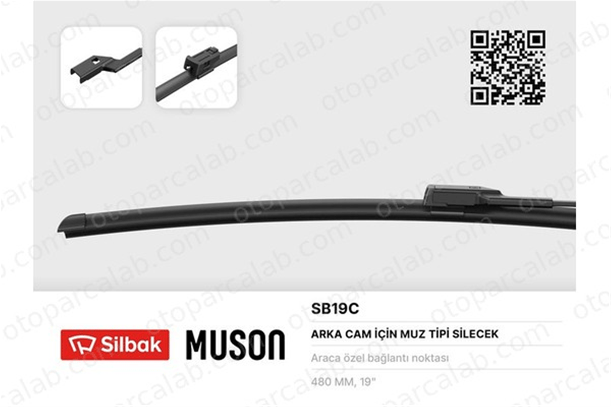 SILBAK SB19C Silecek Süpürgesi Arka Muz Tip 480 mm - 19 inç FORD MONDEO IV MONDEO IV Turnier GS7JA17402AA 1462908