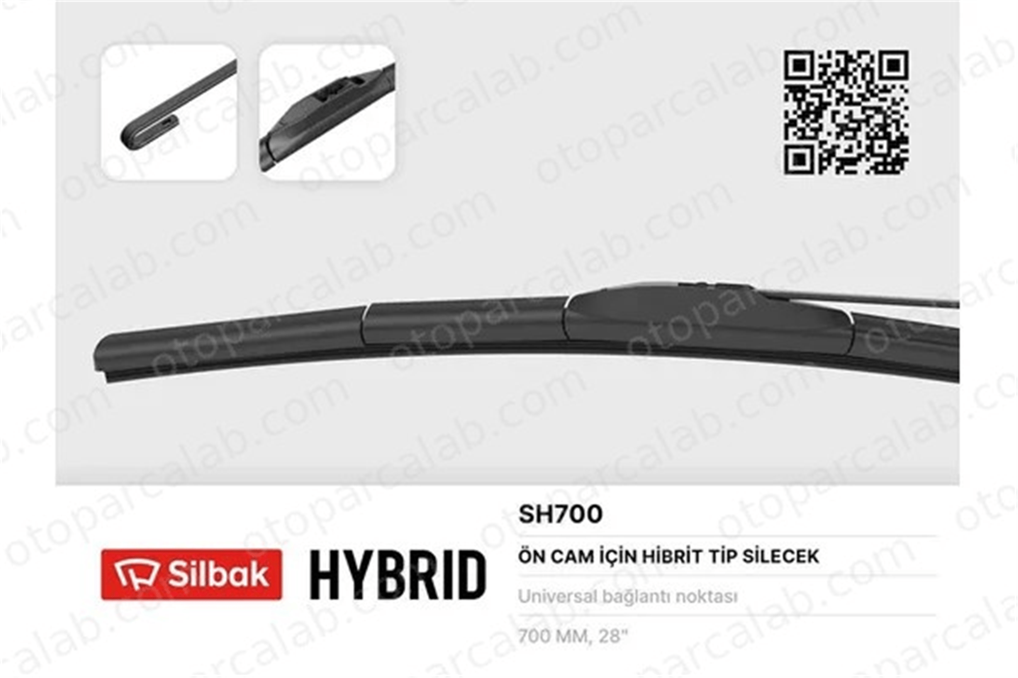 SILBAK SH700 Silecek Süpürgesi Ön Hybrid Tip 700 mm - 28 inç TOYOTA YARIS COROLLA Sedan 8522212B00 6423L0