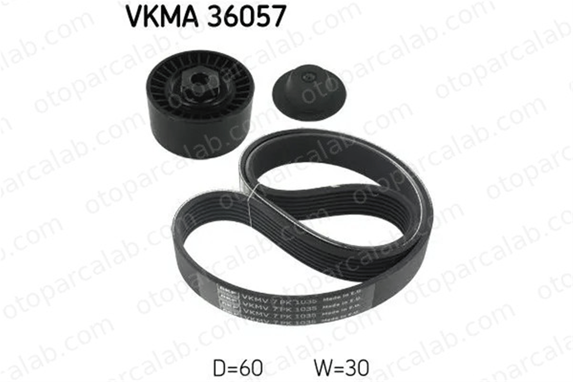 SKF 36057 Vantilatör Kayış Seti RENAULT CLIO III CLIO III Grandtour 7701478934 11281704719