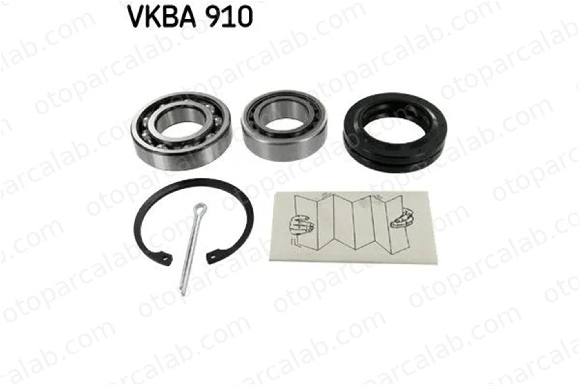 SKF VKBA 910 Teker Rulmanı Arka Sağ veya Sol VW TRANSPORTER T3 Minibüs/Otobüs TRANSPORTER T3 Panelvan/Van GHB271 211501283D