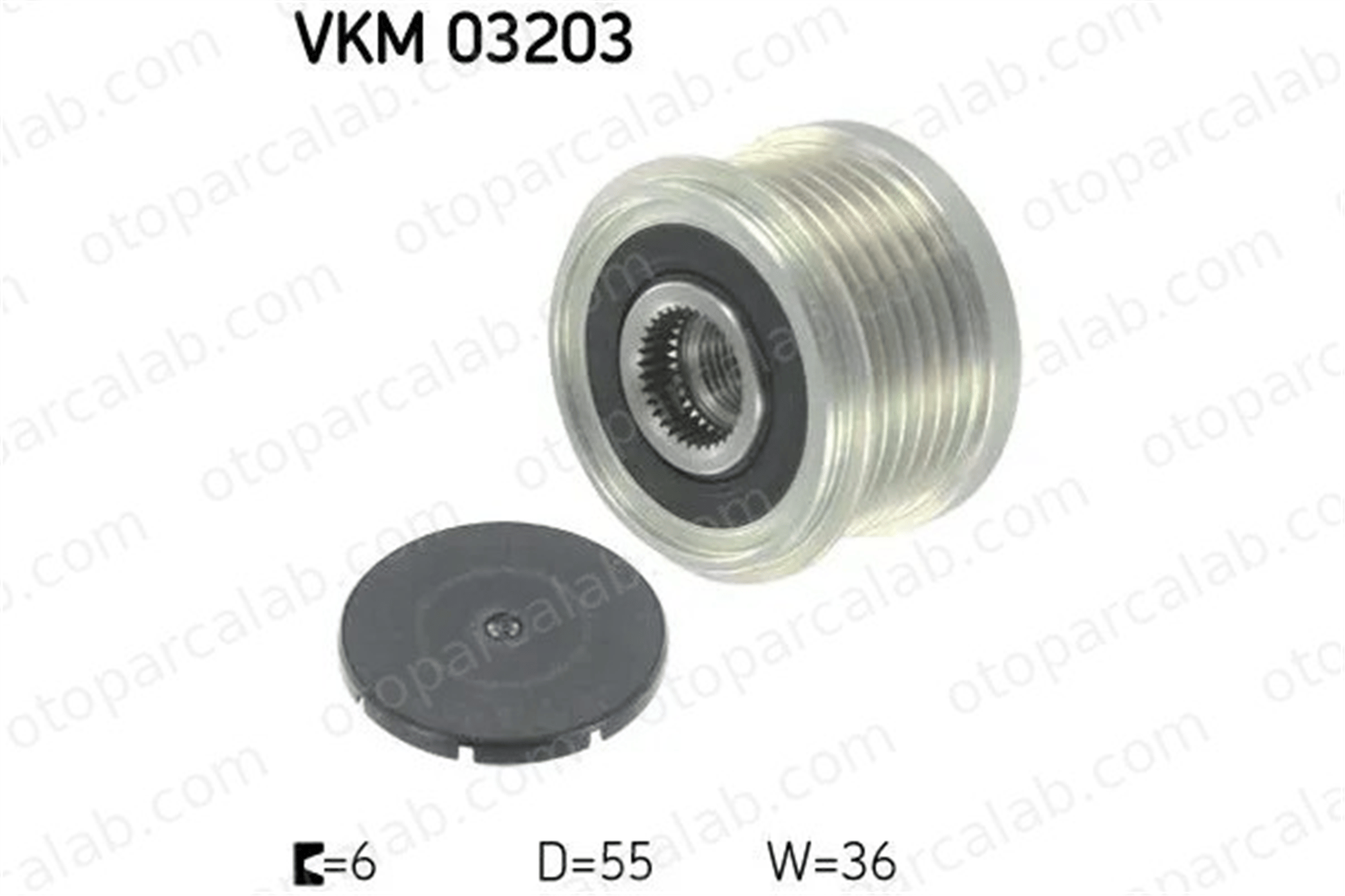 SKF VKM 03203 Alternatör Kasnağı IVECO DAILY IV Platform şasi DAILY IV Panelvan/Van 574087 504088796