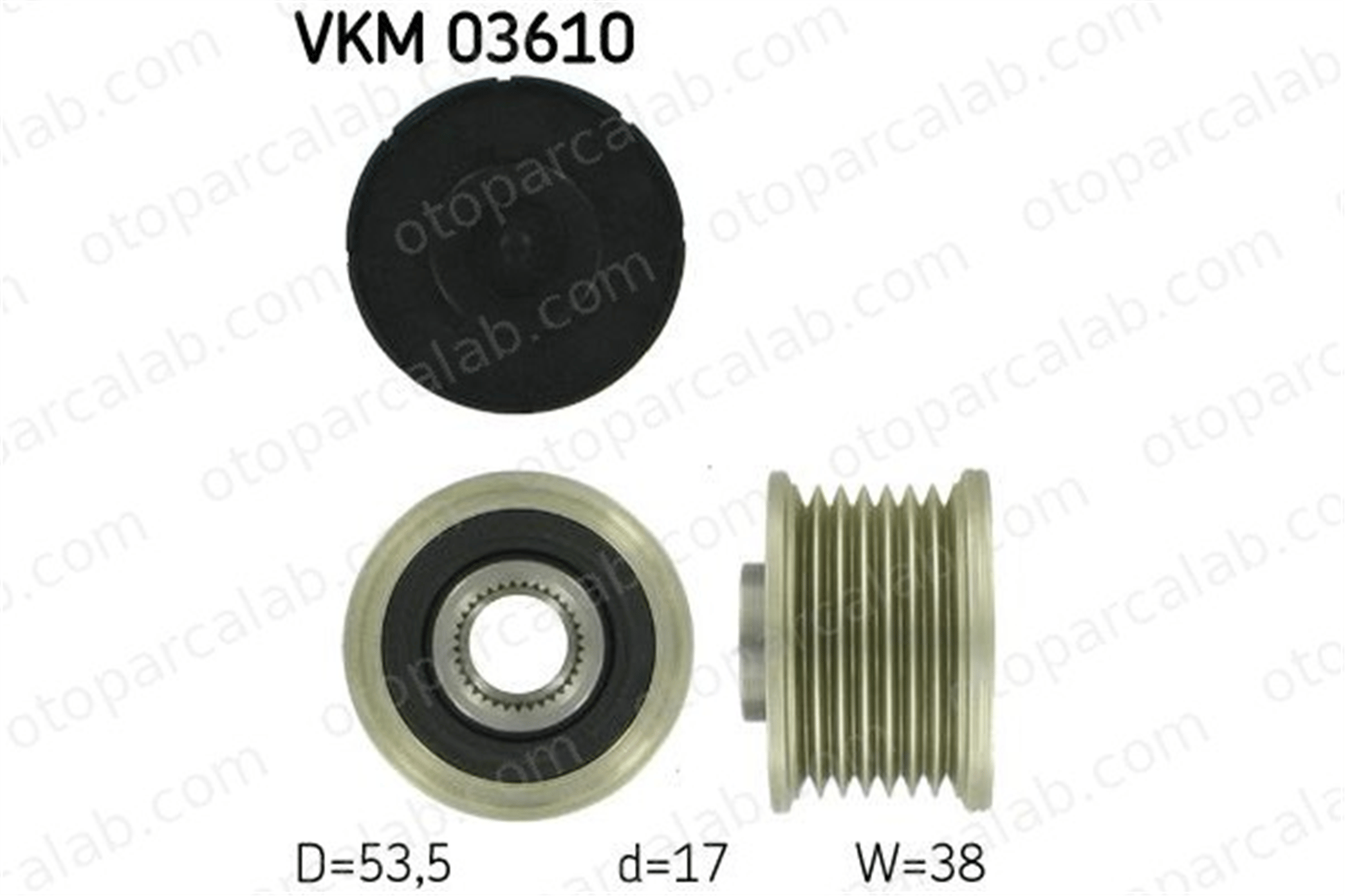 SKF VKM 03610 Alternatör Kasnağı MERCEDES-BENZ MARCO POLO Camper OPEL MOVANO B Platform şasi A6229060100 23151JG71B