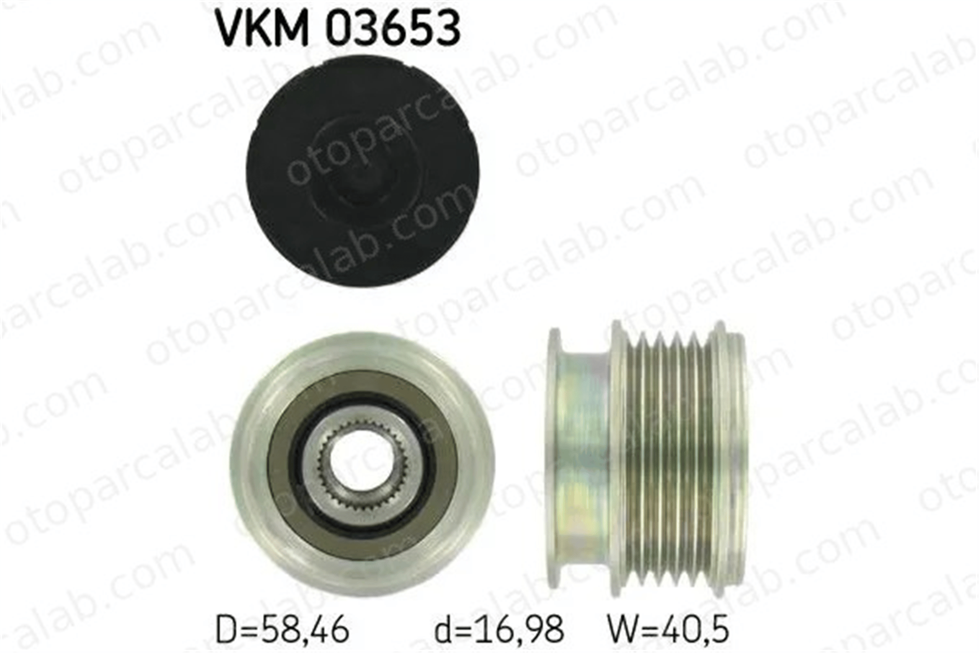 SKF VKM 03653 Vantilatör Kayış Gergi Rulmanı VOLVO V70 III S80 II 30667682 6G9N10300HD