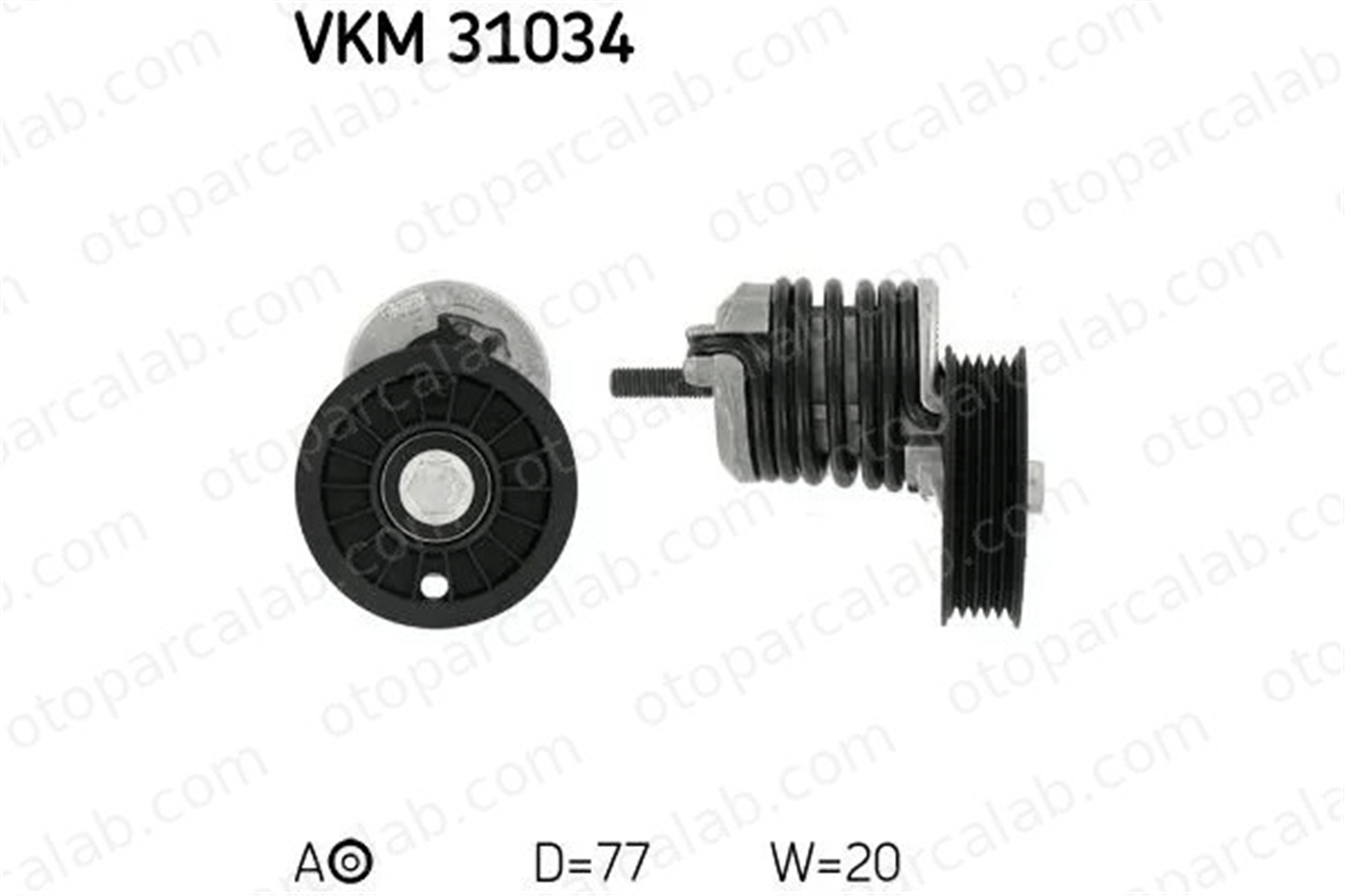 SKF VKM 31034 Vantilatör Kayış Gergi Rulmanı AUDI A4 B5 A4 B5 Avant 28145278J 28903315M