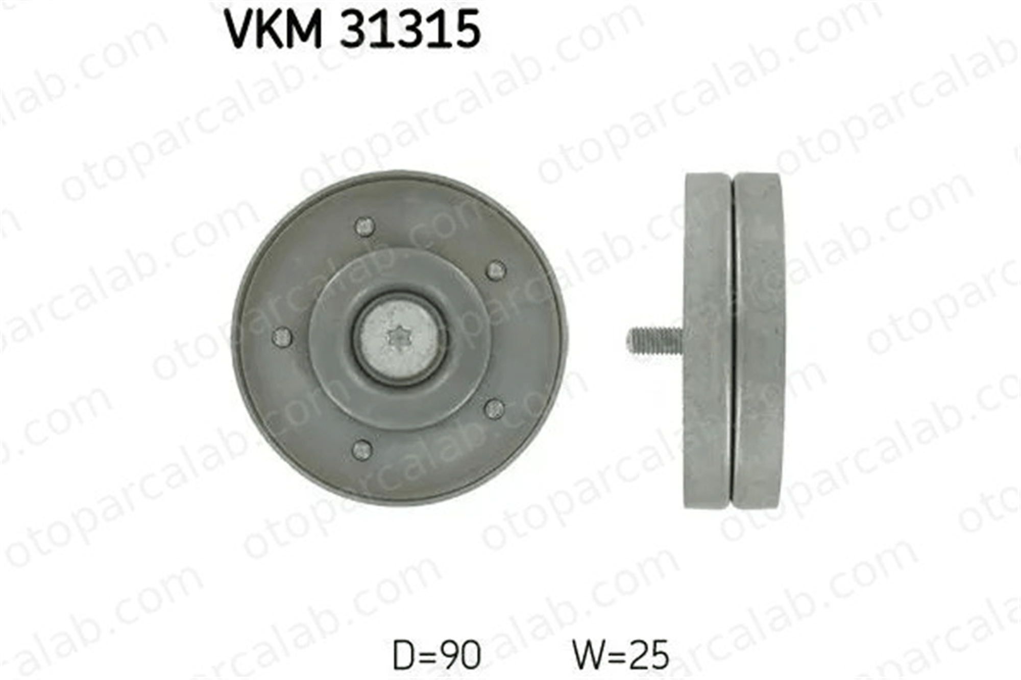 SKF VKM 31315 Vantilatör Kayış Gergi Rulmanı AUDI A4 B8 Avant A4 B8 6H903341D 06H903341D