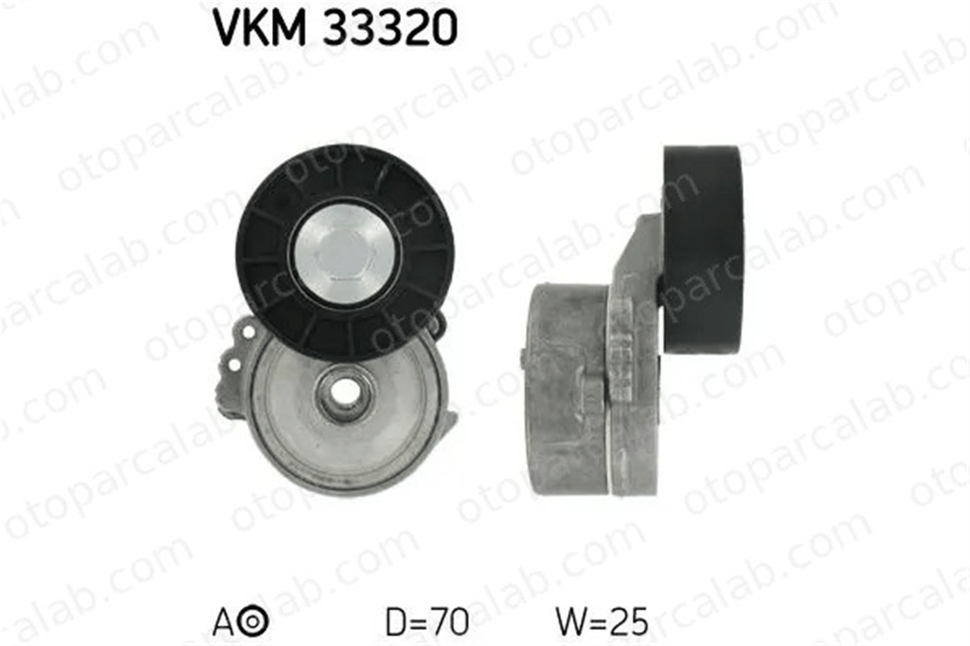 SKF VKM 33320 Vantilatör Kayış Gergi Rulmanı FORD GALAXY II S-MAX 9650542480 1611424380
