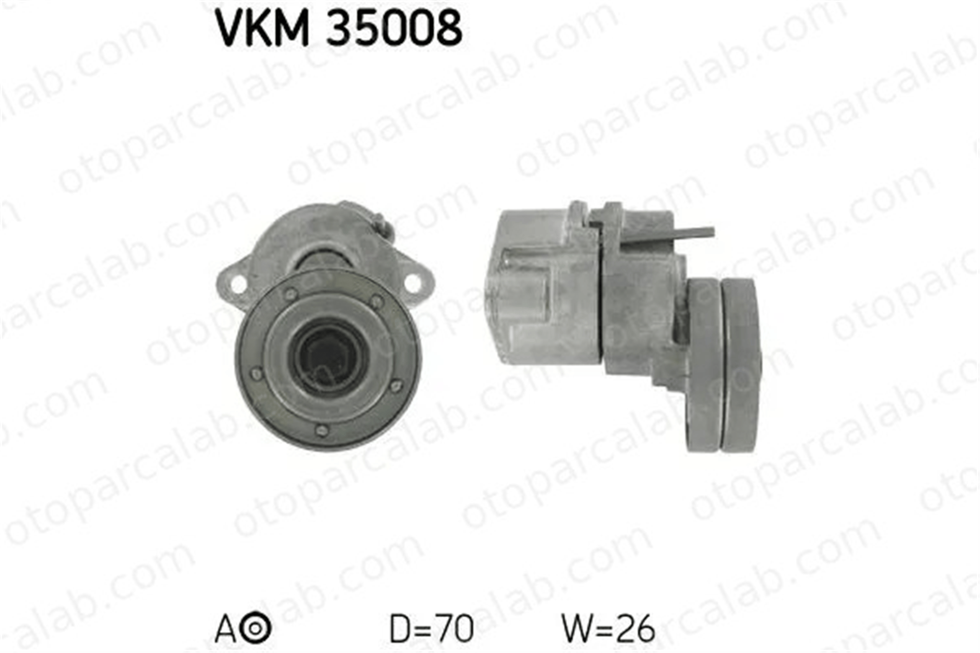 SKF VKM 35008 Vantilatör Kayış Gergi Rulmanı OPEL ASTRA F ASTRA F Station wagon 1340533 90411025