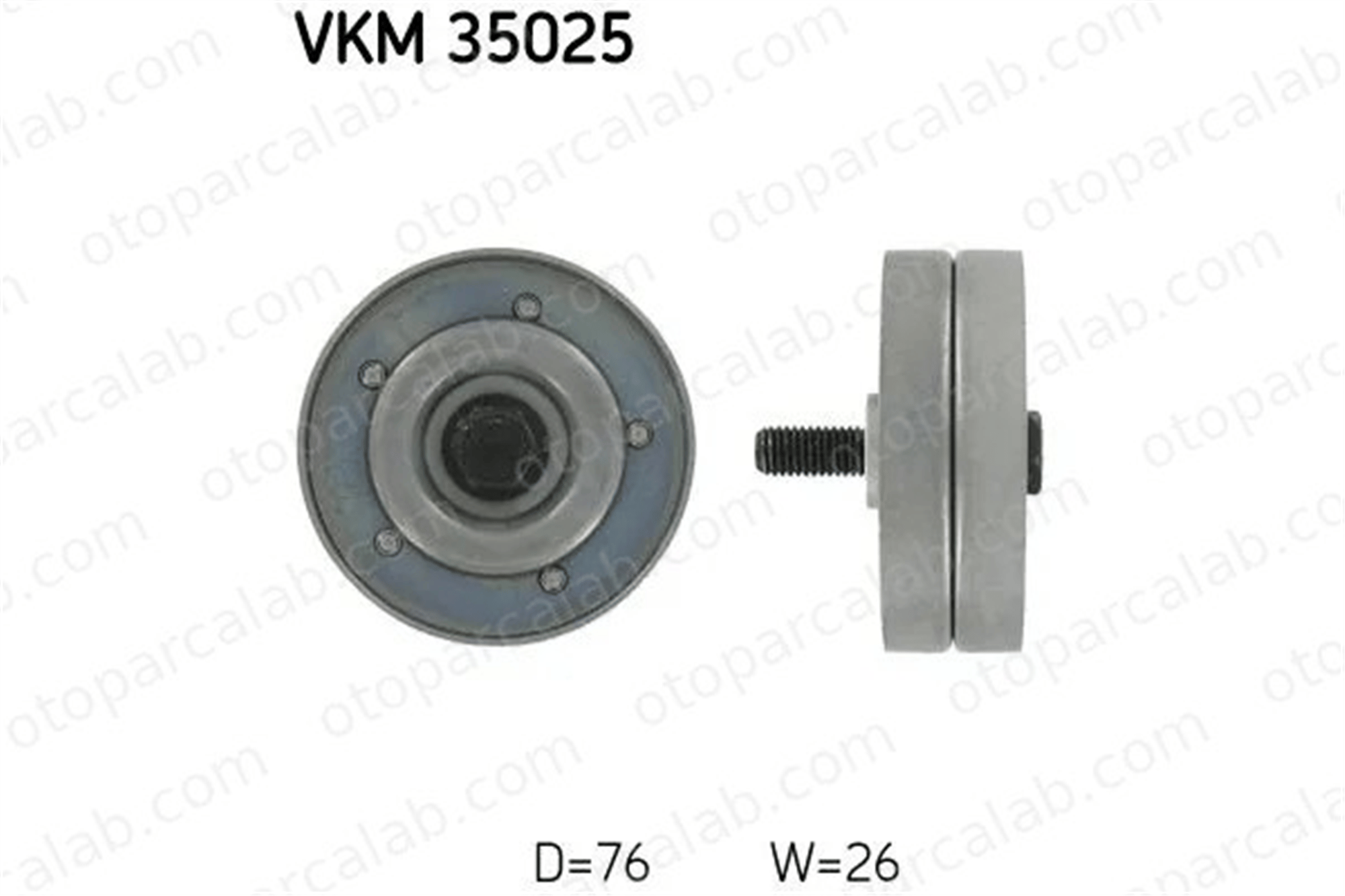 SKF VKM 35025 Vantilatör Kayış Gergi Rulmanı OPEL ASTRA H ASTRA H GTC 1854421 38940PLZD00