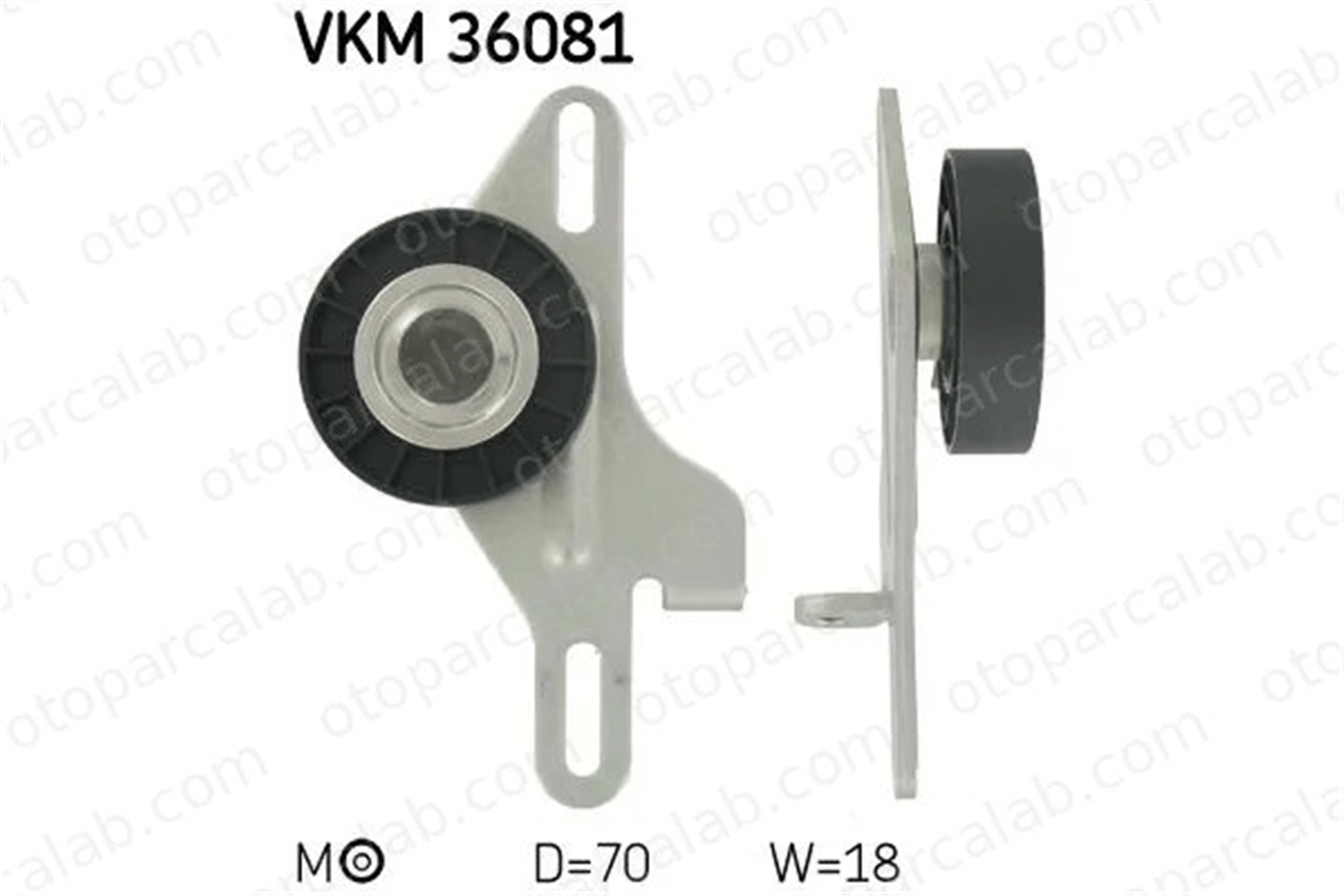 SKF VKM 36081 Vantilatör Kayış Gergi Rulmanı RENAULT CLIO II KANGOO 7700870432 7700274217
