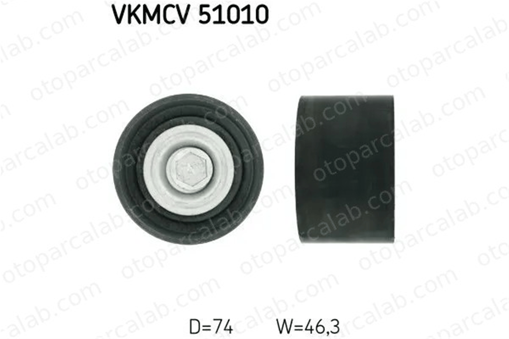 SKF VKMCV 51010 Vantilatör Kayış Gergi Rulmanı MERCEDES-BENZ AROCS ACTROS MP4 / MP5 5412020219 A5412020219