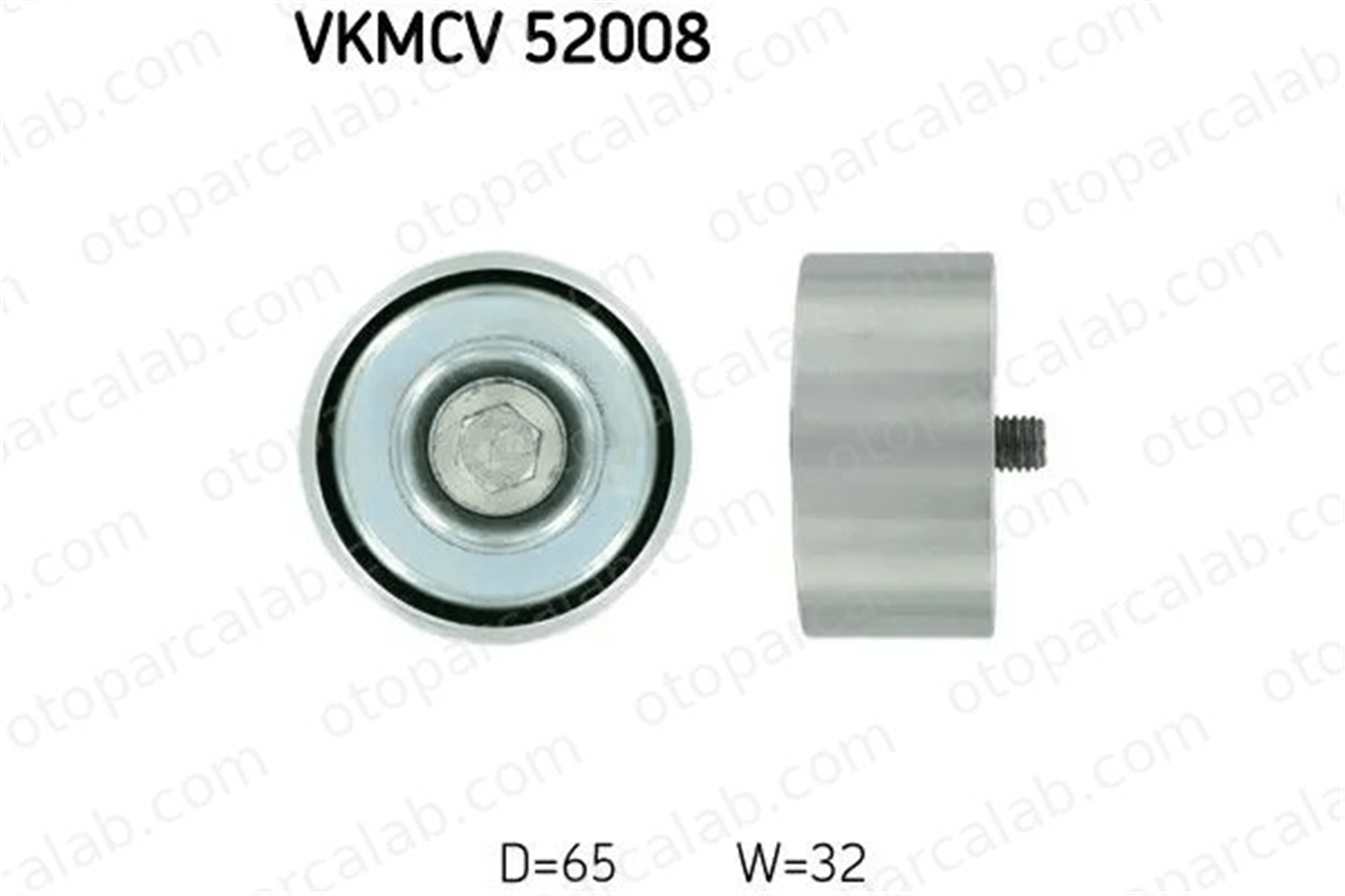SKF VKMCV 52008 Vantilatör Kayış Gergi Rulmanı IVECO STRALIS II EUROCARGO V 1399614 1702527