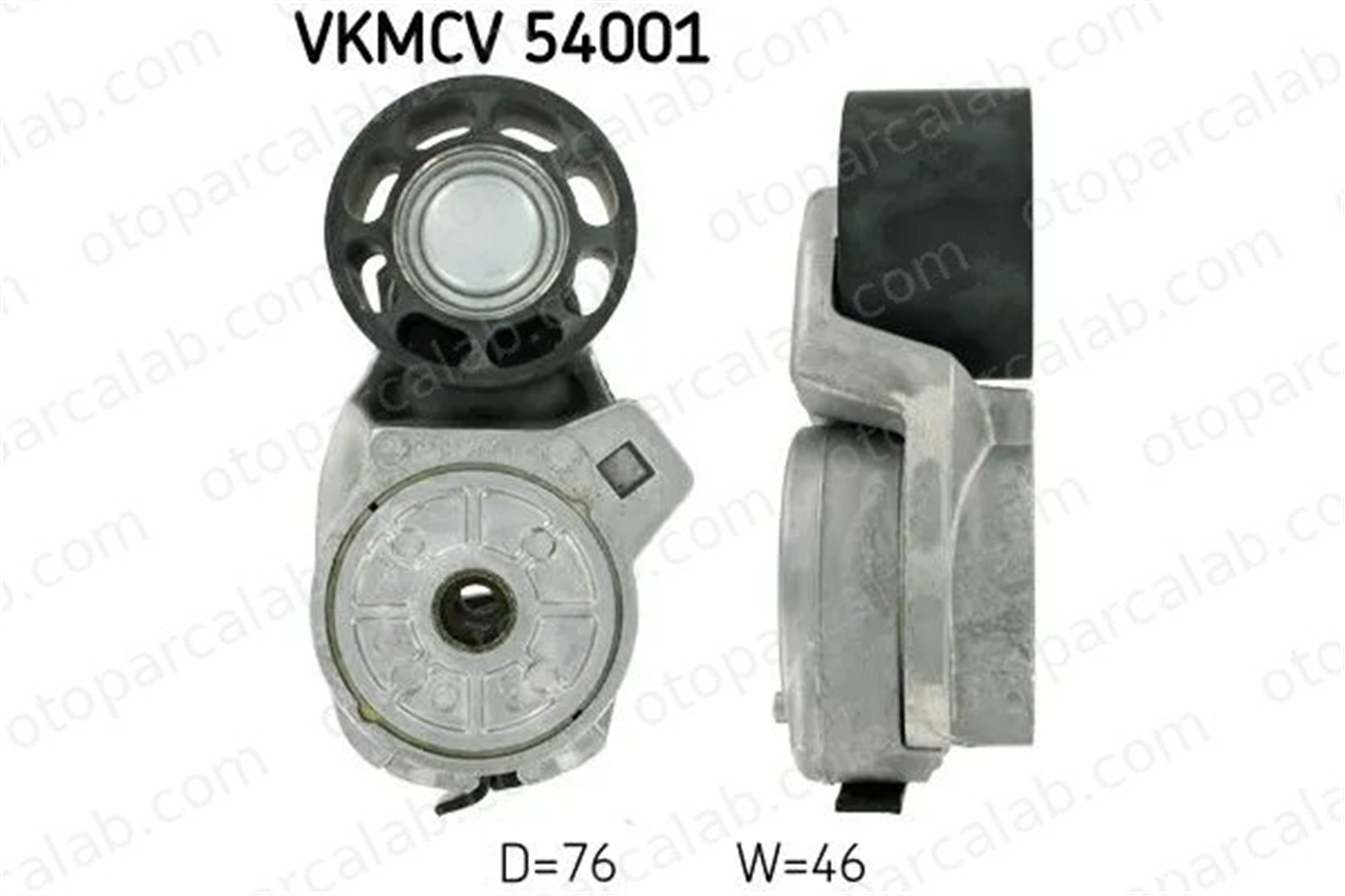 SKF VKMCV 54001 Vantilatör Kayış Gergi Rulmanı RENAULT TRUCKS MIDLINER PREMIUM 2 5010284807 5010553993