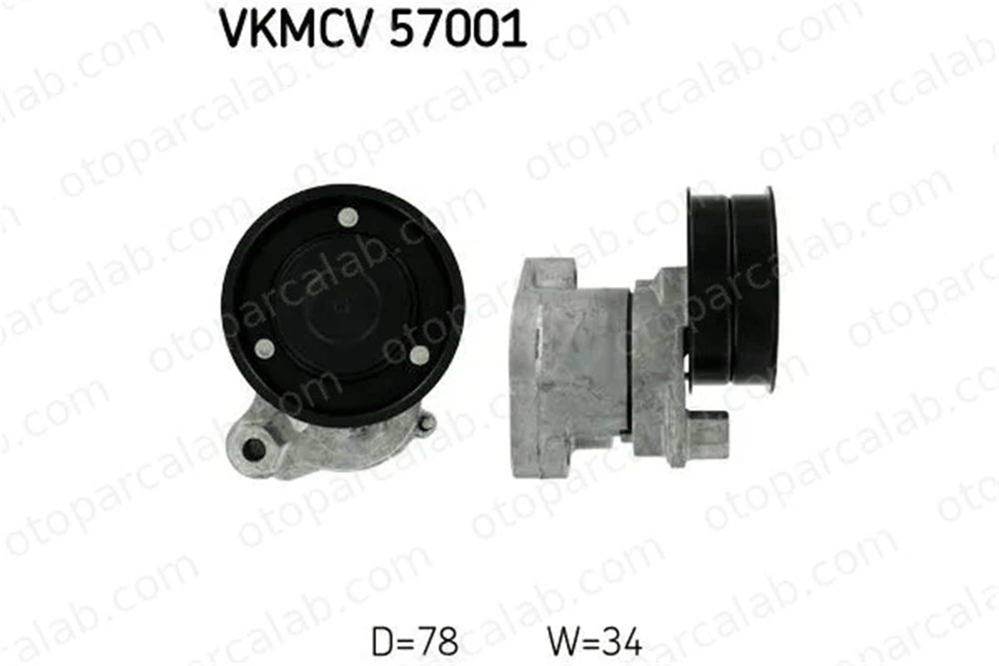 SKF VKMCV 57001 Vantilatör Kayış Gergi Rulmanı BMW 7 5 1449132 1455870