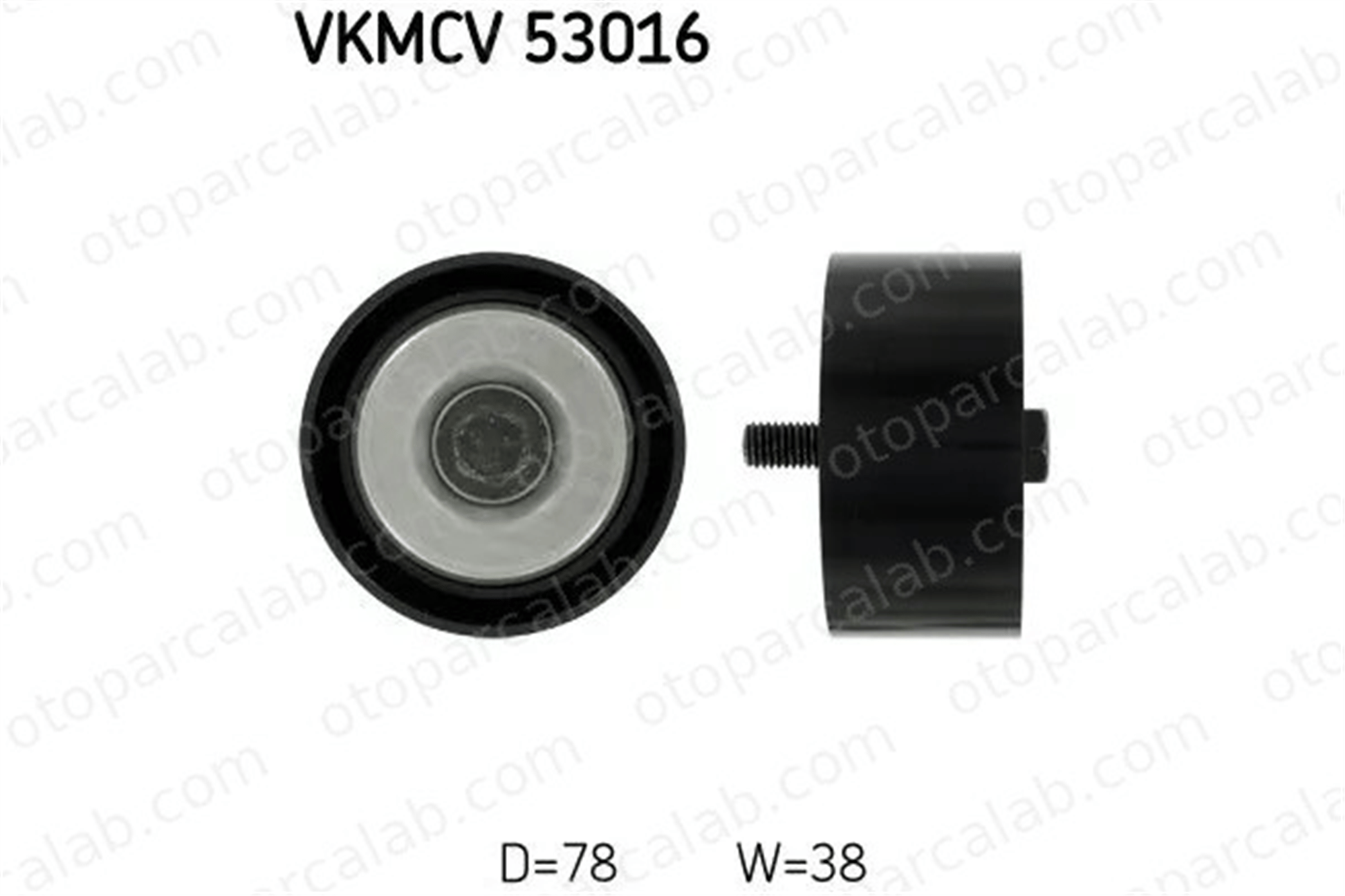 SKF VKMCV53016 Vantilatör Kayış Gergi Rulmanı VOLVO FL6 RENAULT TRUCKS MIDLINER 4901801 7420795604