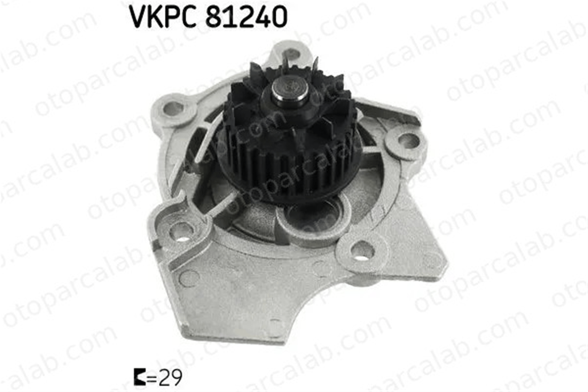 SKF VKPC 81240 Devirdaim Su Pompası AUDI A4 B8 Avant SKODA OCTAVIA II Combi 6H121026CC 06H121026CC