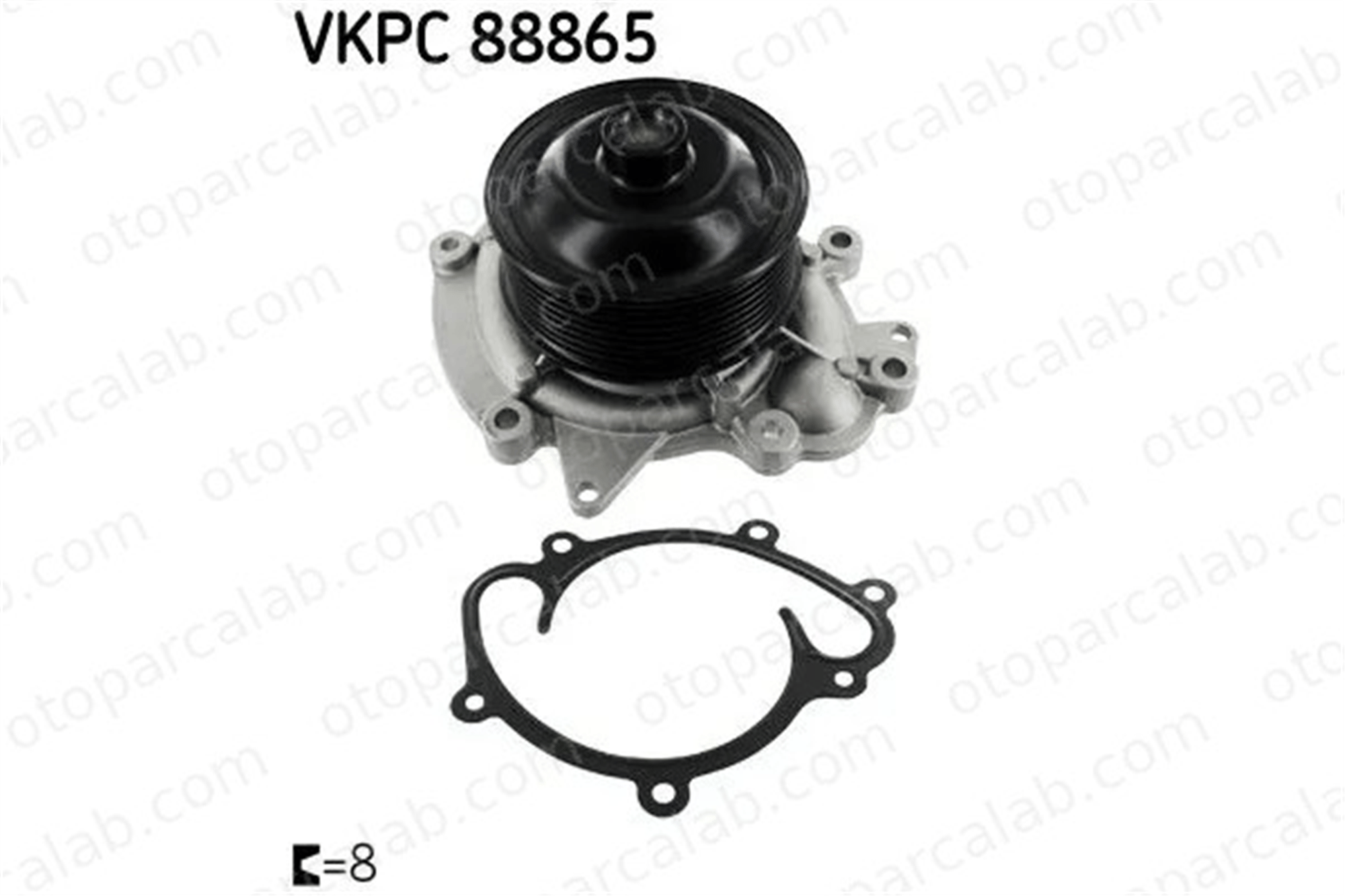 SKF VKPC 88865 Devirdaim Su Pompası MERCEDES-BENZ R-SERISI E-SERISI A6422001001 6422001001