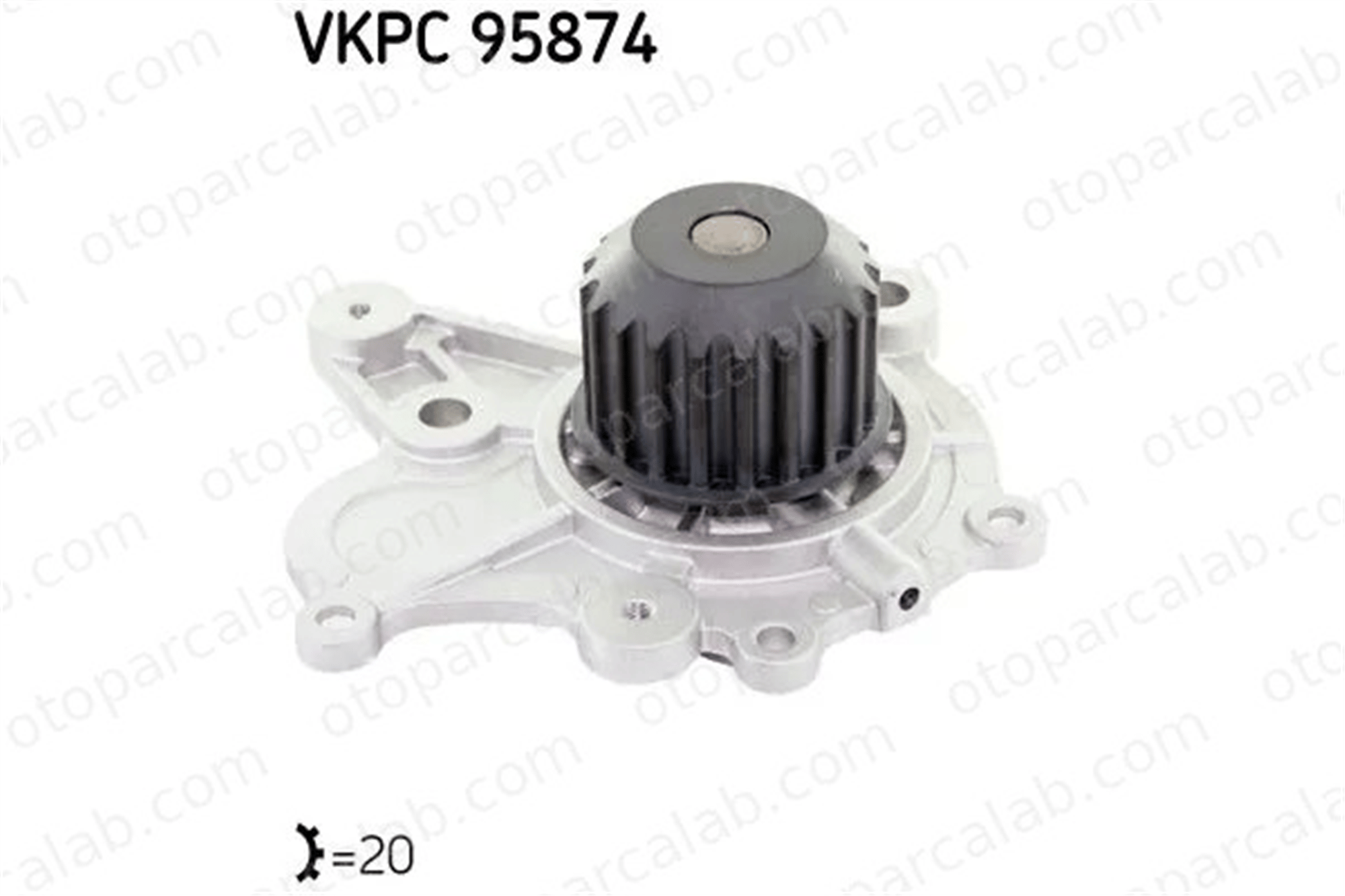 SKF VKPC 95874 Devirdaim Su Pompası HYUNDAI TUCSON KIA SPORTAGE II 2510027400
