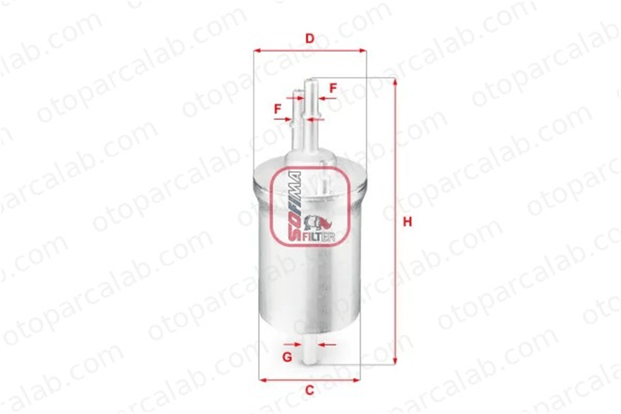 SOFIMA S 1840 B Yakıt Filtresi SEAT IBIZA IV SC VW GOLF VI 1K0201051C 1K0201051B