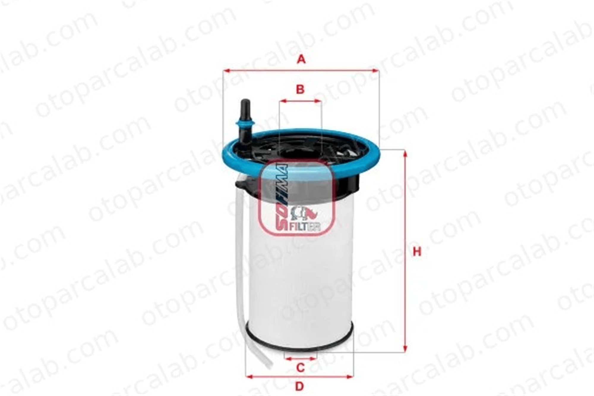 SOFIMA S 6052 NE Yakıt Filtresi ALFA ROMEO GIULIETTA FIAT 500X 818025 77366216