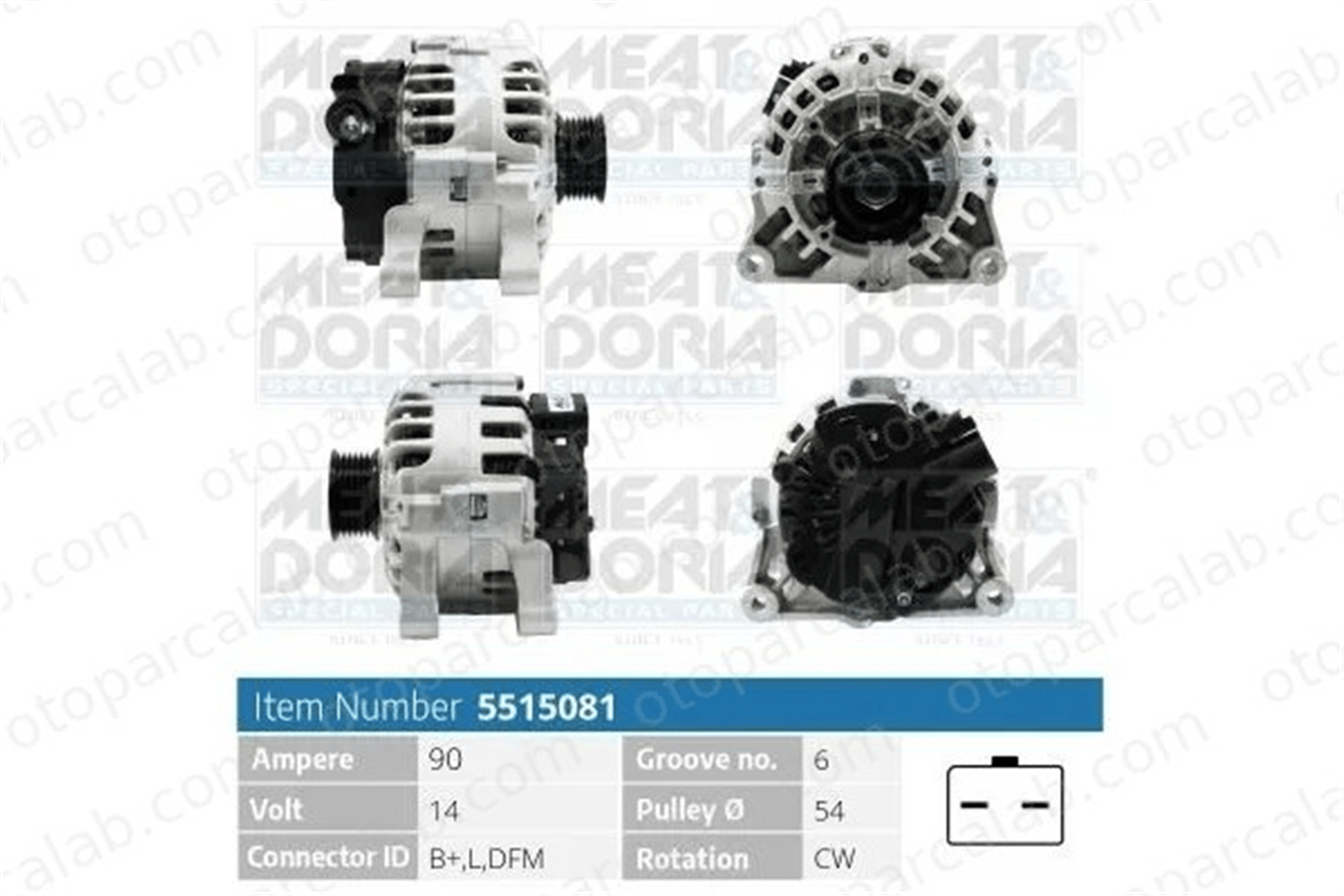 SPAGO ALT1030 Alternatör CITROËN BERLINGO / BERLINGO FIRST Kasa/büyük limuzin BERLINGO / BERLINGO FIRST MPV 57054K 57055C