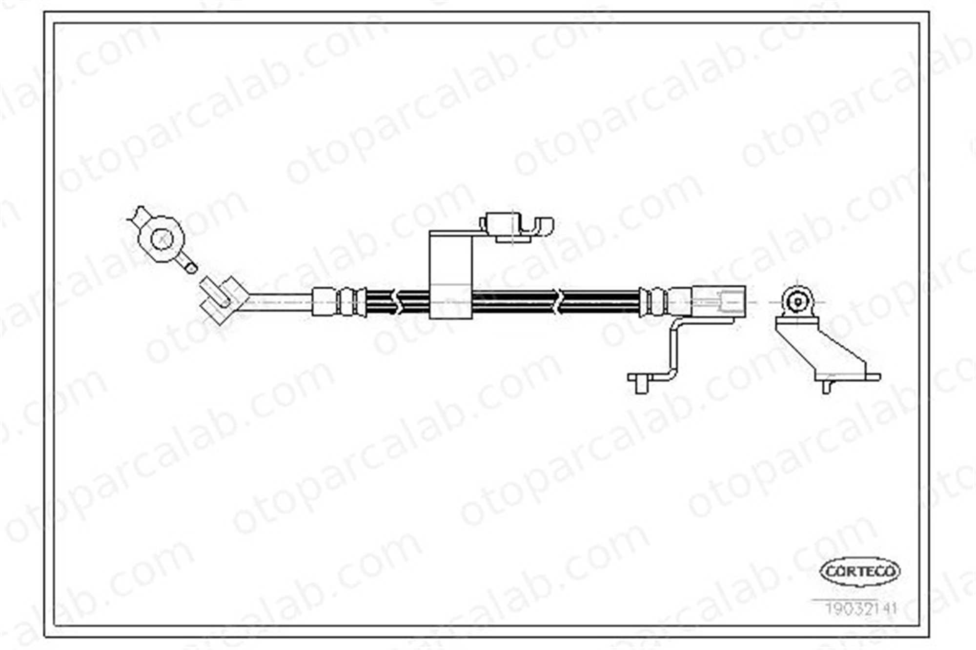 SVAC 20-0218 Fren Hortumu Ön Sağ FORD ESCORT V Sedan ESCORT V 7111983 92AB2078CC