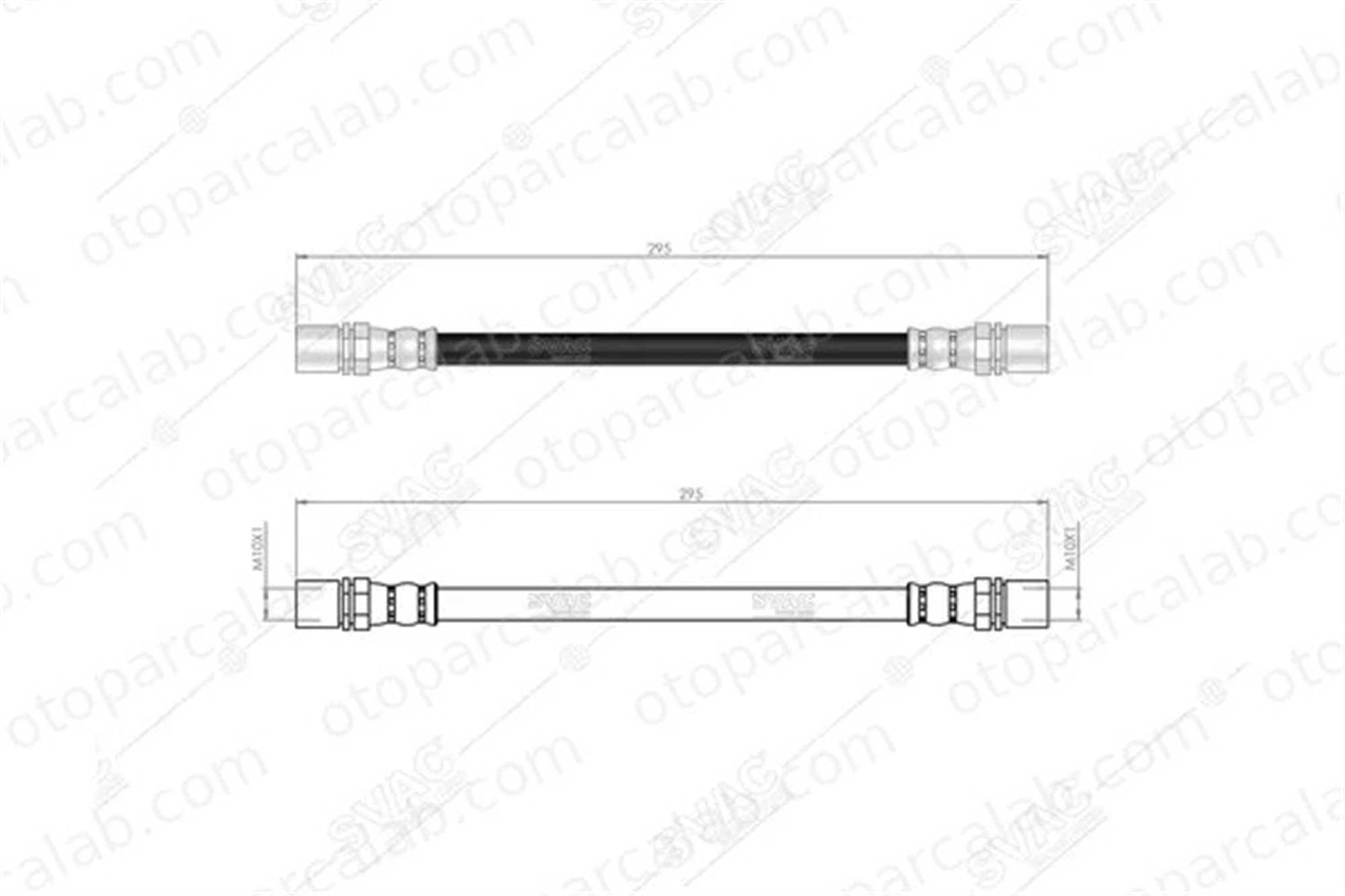 SVAC 70-0103 Fren Hortumu Ön Sağ veya Sol DAIHATSU CHARADE III APPLAUSE I Hatchback 9094702245 9004922058