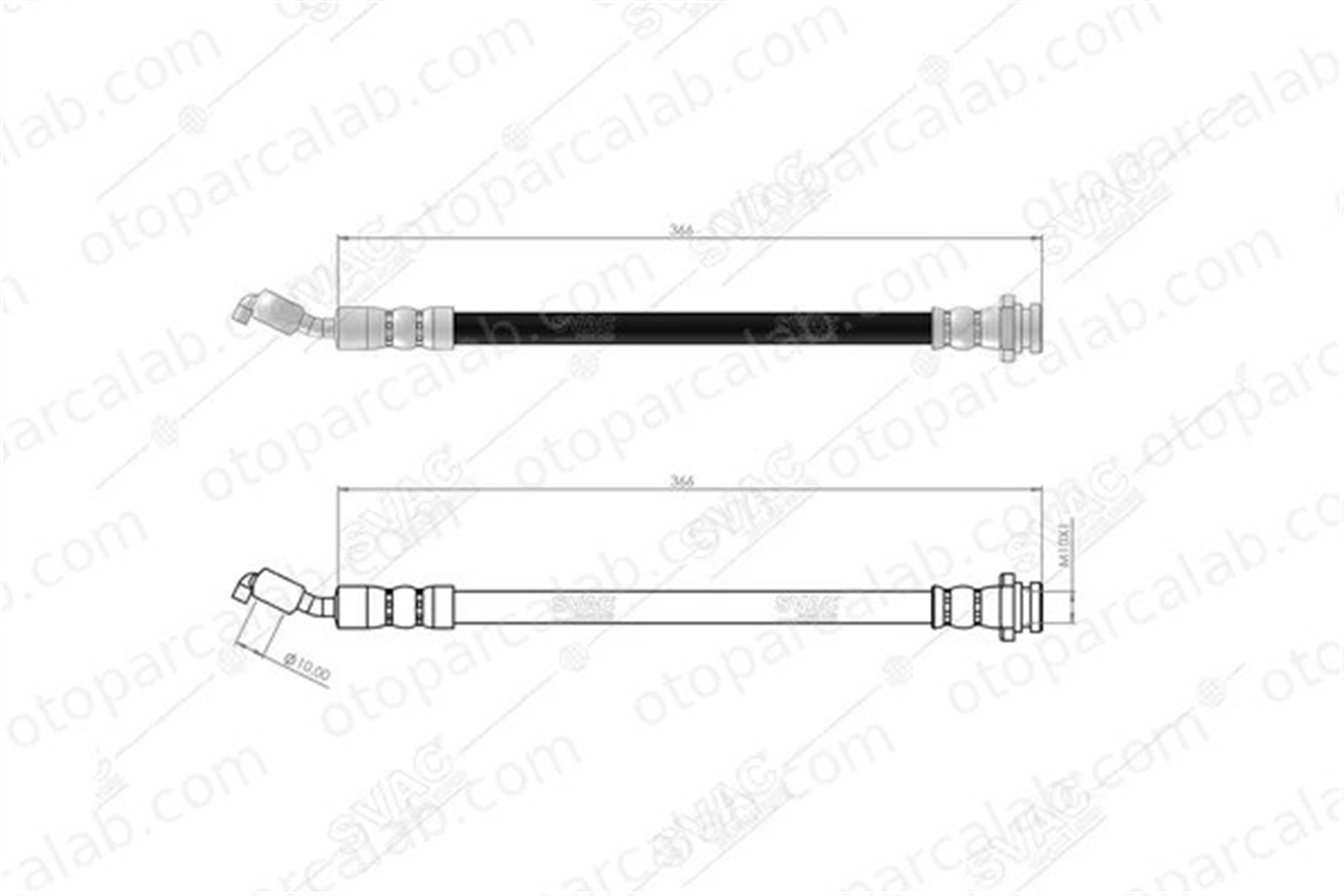 SVAC 75-0120 Fren Hortumu Arka Sağ SUZUKI GRAND VITARA II 5157077K00 5157077K00000