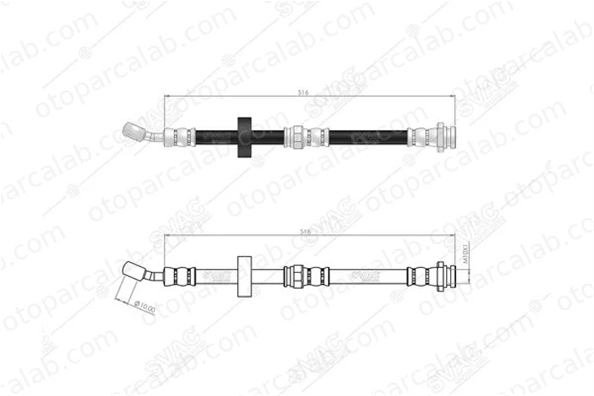 SVAC 75-0142 Fren Hortumu Ön Sol SUZUKI VITARA VITARA Cabrio 5155060A30 5155060A31