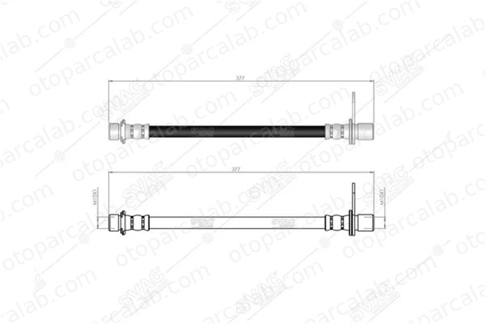 SVAC 76-0102 Fren Hortumu Arka Sağ TOYOTA AVENSIS AVENSIS Liftback 9008094166 9008094A65