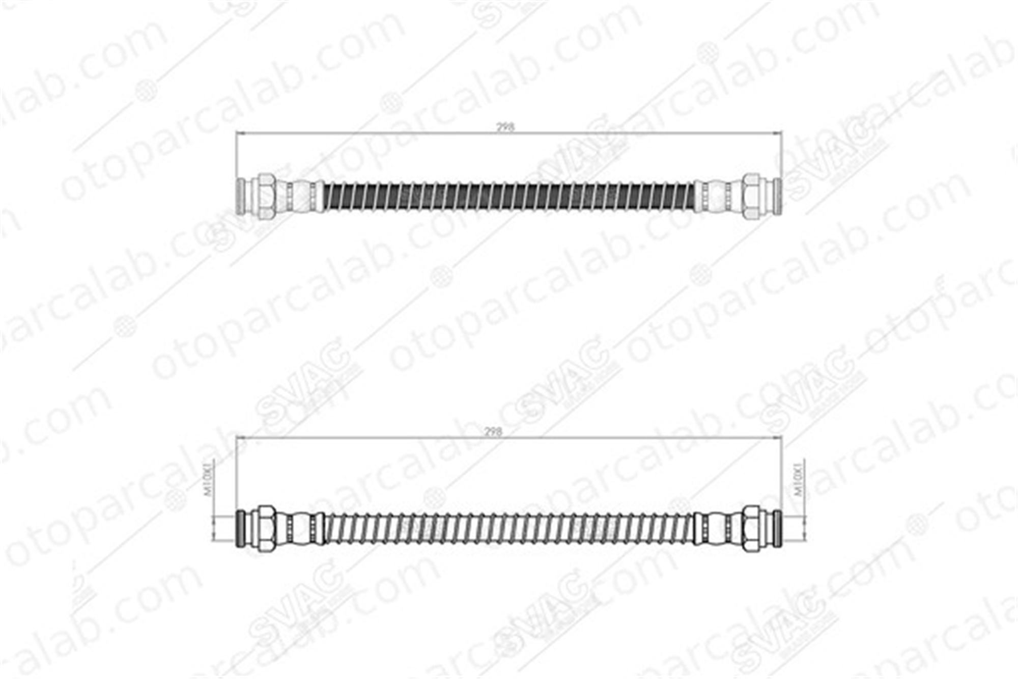 SVAC 80-0200 Fren Hortumu Arka Sağ HYUNDAI ATOS 5873802000 5873702000
