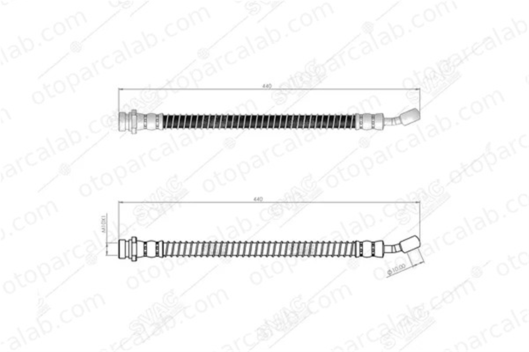 SVAC 80-0243 Fren Hortumu Ön Sağ HYUNDAI SONATA III 5873234001