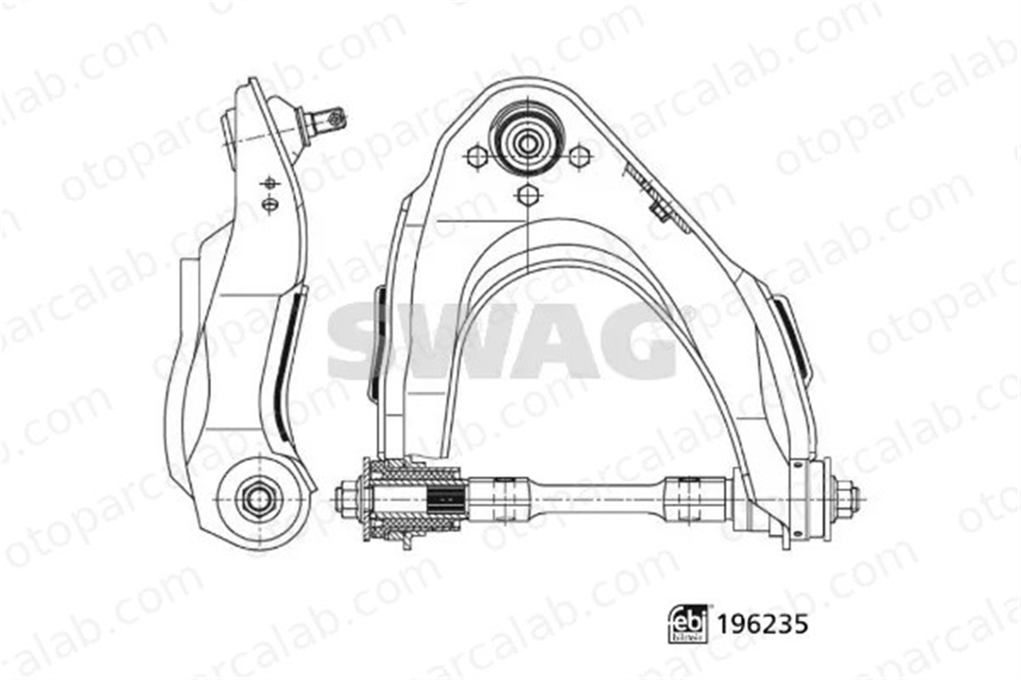 SWAG 33 11 2072 Salıncak Ön Üst Sol FORD RANGER 1437044S1 1454892S1