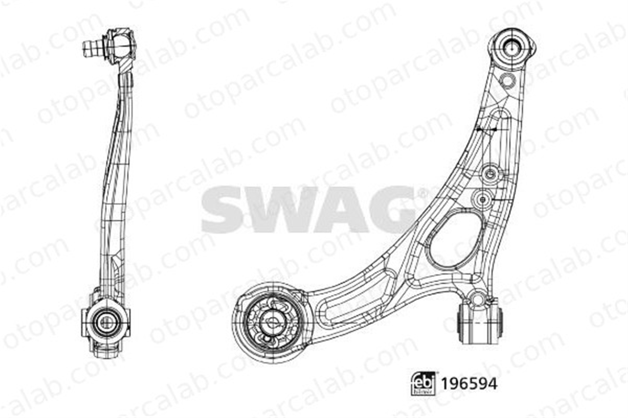 SWAG 33 11 2259 Salıncak Ön Alt Sol FORD KUGA III 2451507 LX613A424CNA