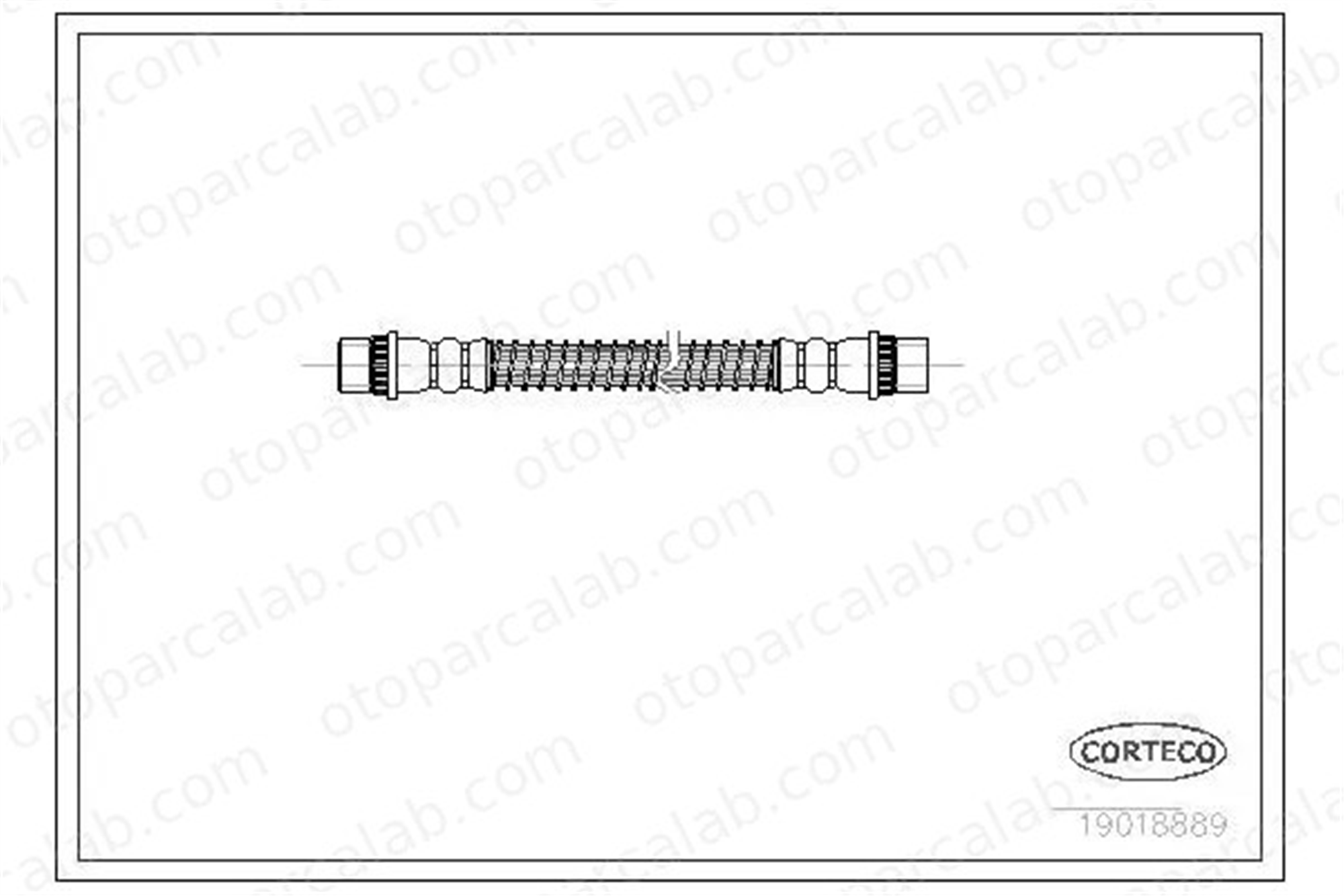 SWAPP 40103 Fren Hortumu Arka Sağ veya Sol CITROËN SAXO PEUGEOT 106 II 480661 480657