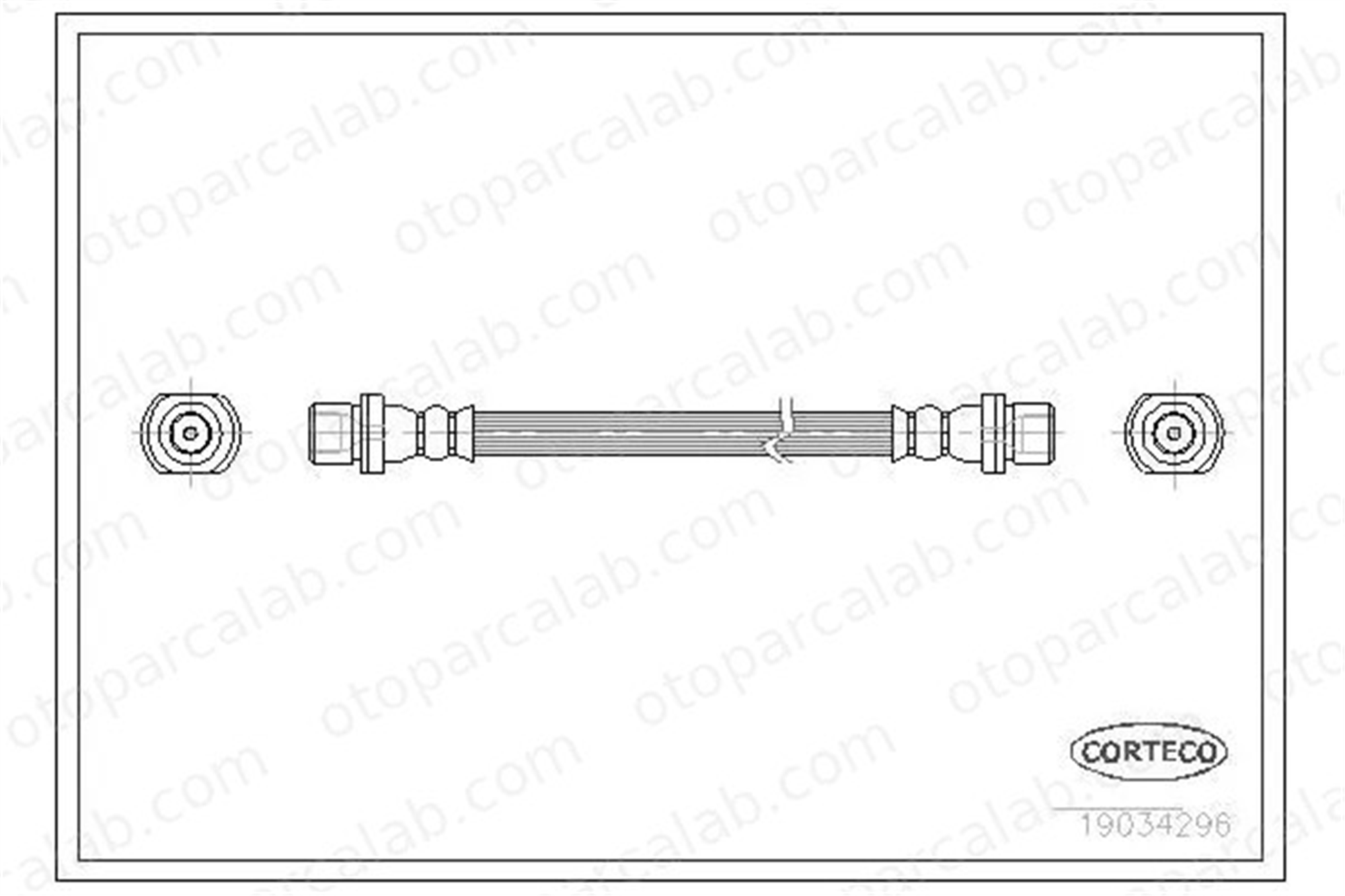 SWAPP 40128 Fren Hortumu Arka Sağ veya Sol TOYOTA AYGO 4806J5 4806F6