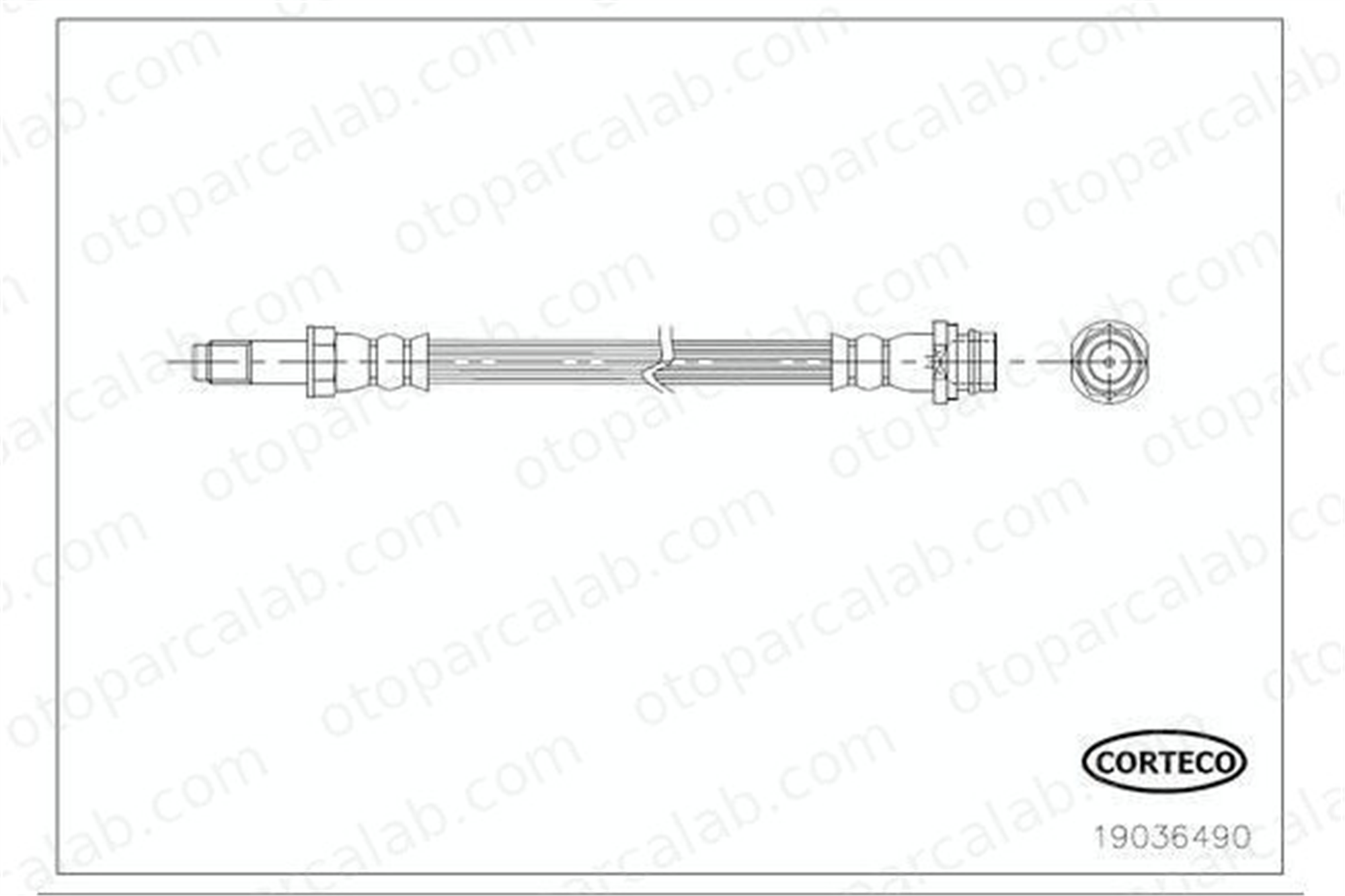 SWAPP 40219 Fren Hortumu Arka Sağ veya Sol FORD MONDEO IV MONDEO IV Turnier 6G912282ED 1460255